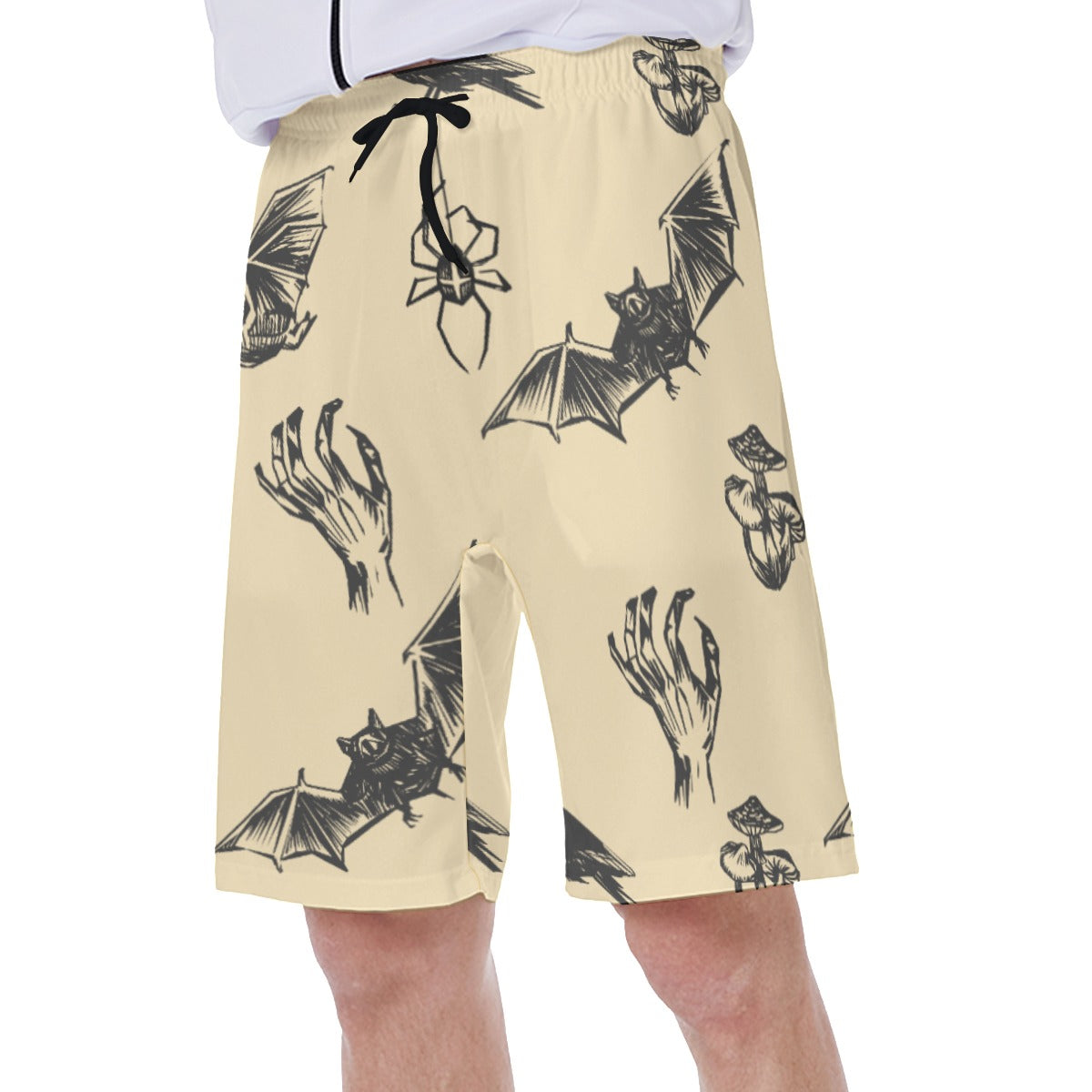 Halloween Evil Skull Men's Beach Shorts