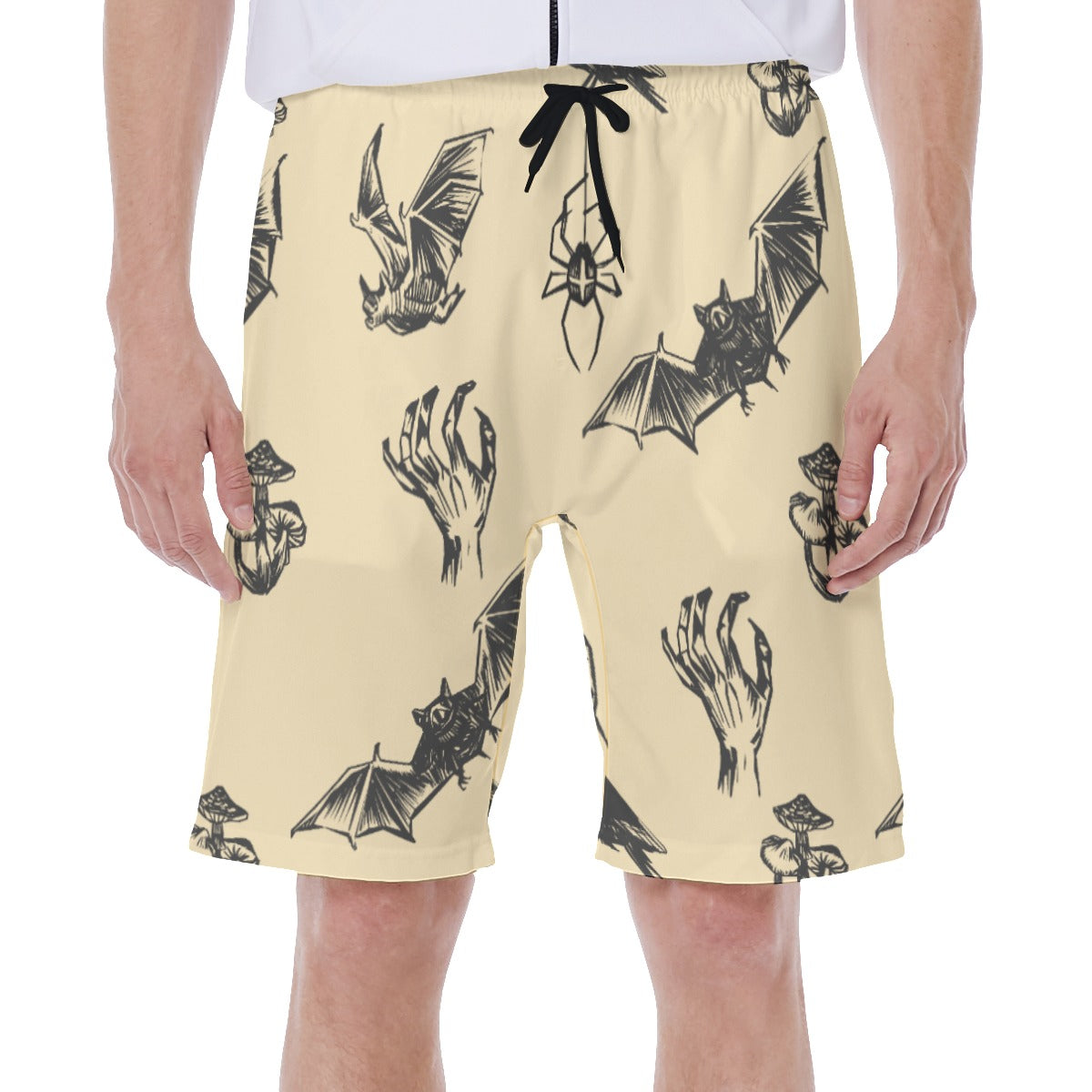 Halloween Evil Skull Men's Beach Shorts