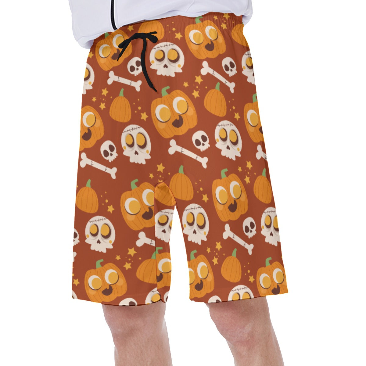 Halloween Grim reaper Men's Beach Shorts Skull