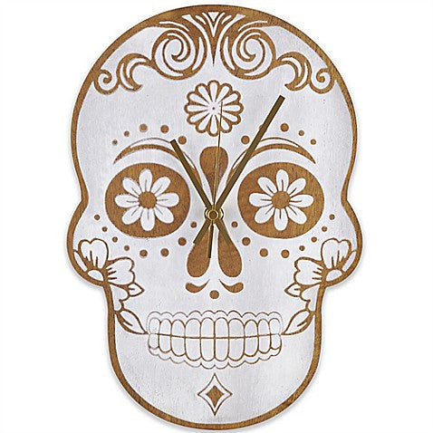 Sterling & Noble Skull Wall Clock