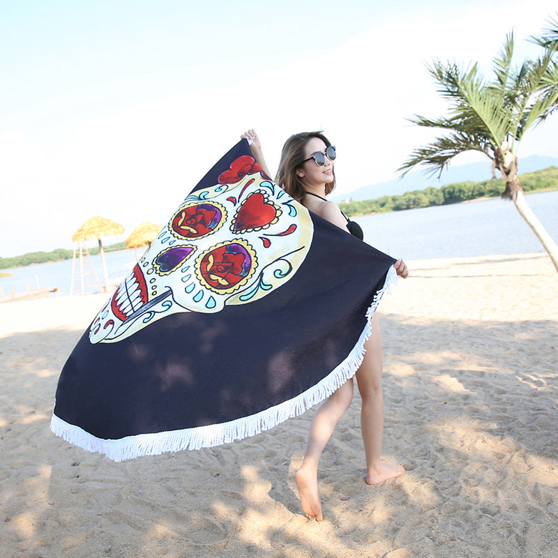 Gypsy Tablecloth Beach Towel Tassel Bikini Cover-Up Mat