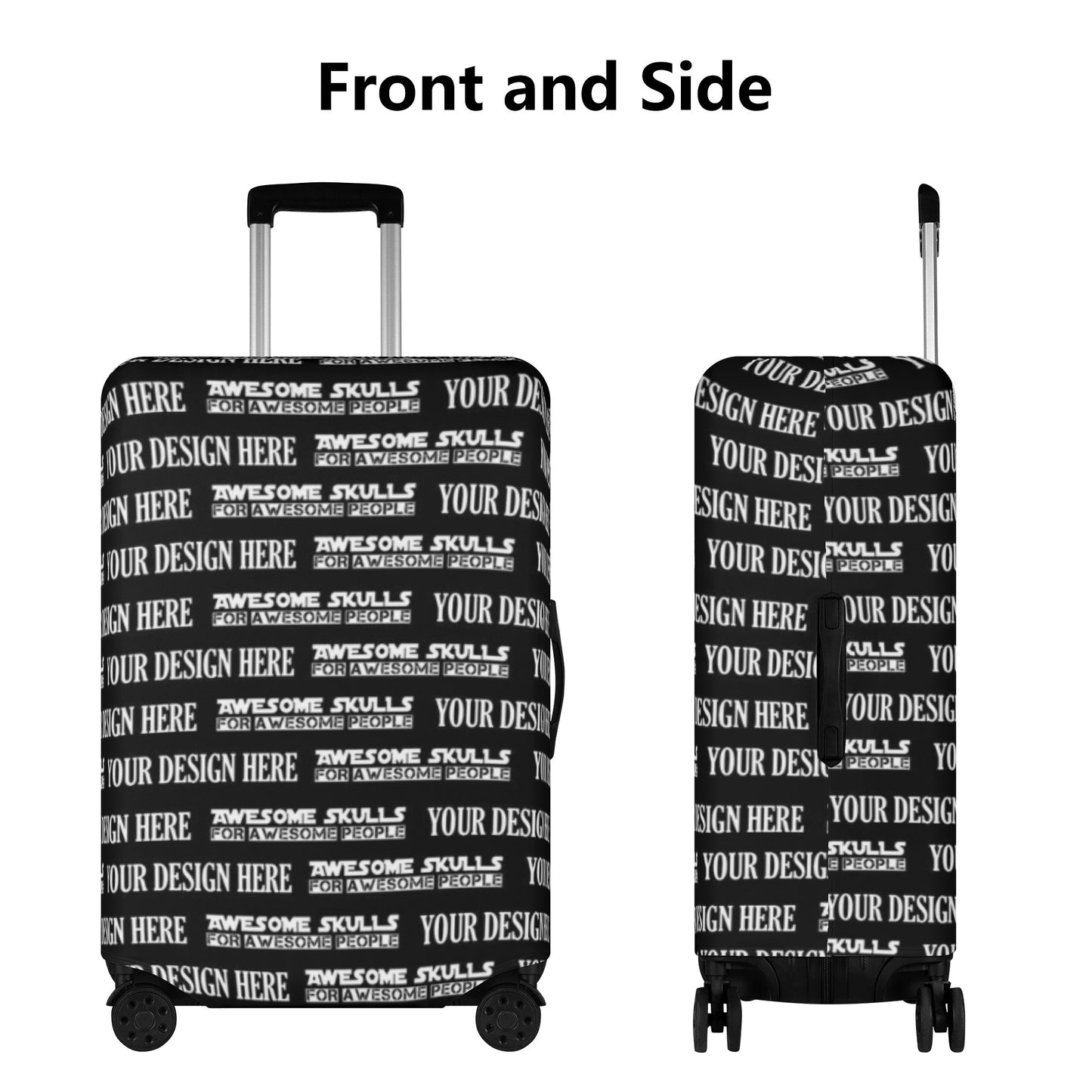 Custom Print on demand POD Polyester Luggage Cover