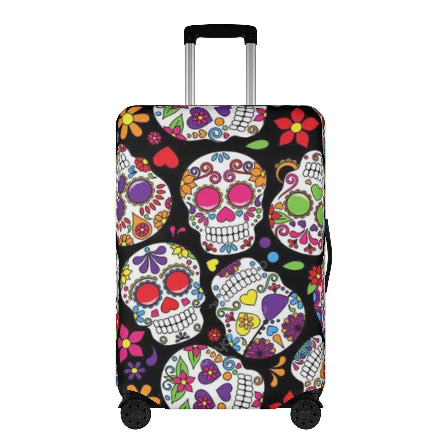 Day of the dead sugar sull luggage cover set, skull suitcase cover