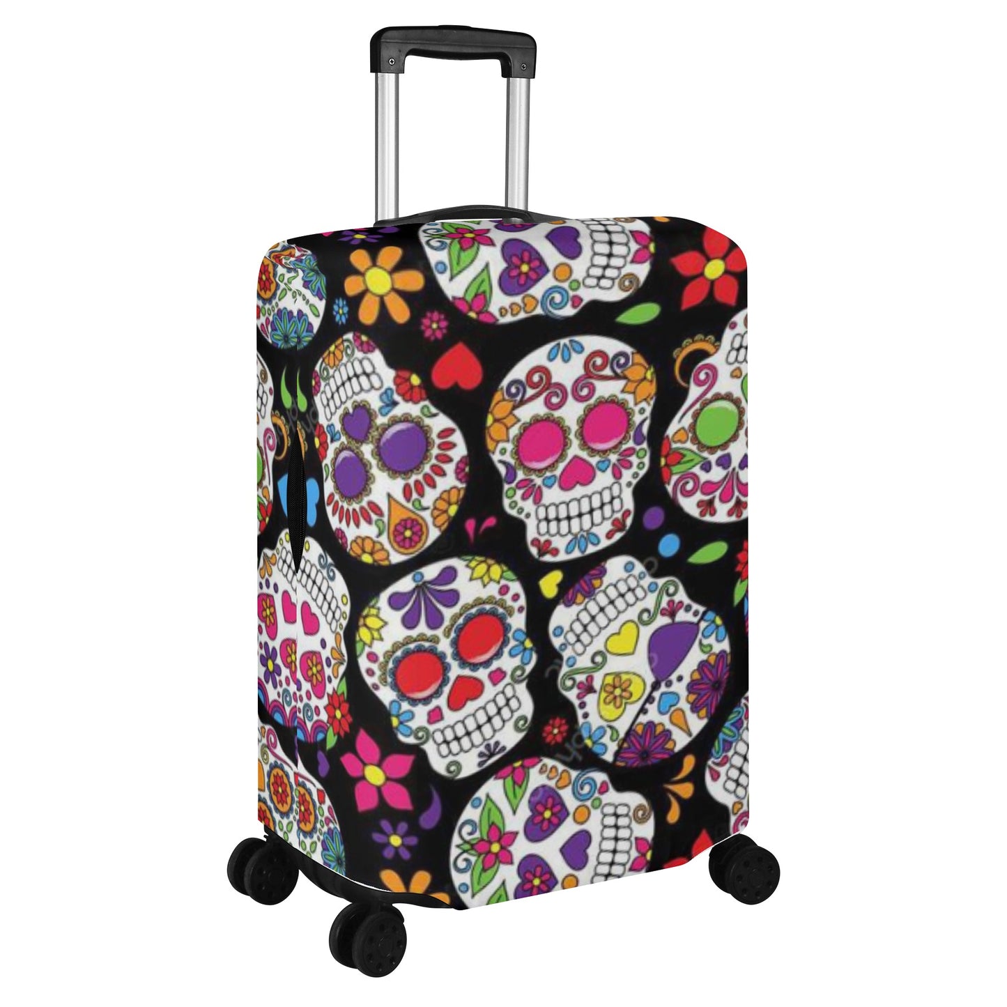 Day of the dead sugar sull luggage cover set, skull suitcase cover