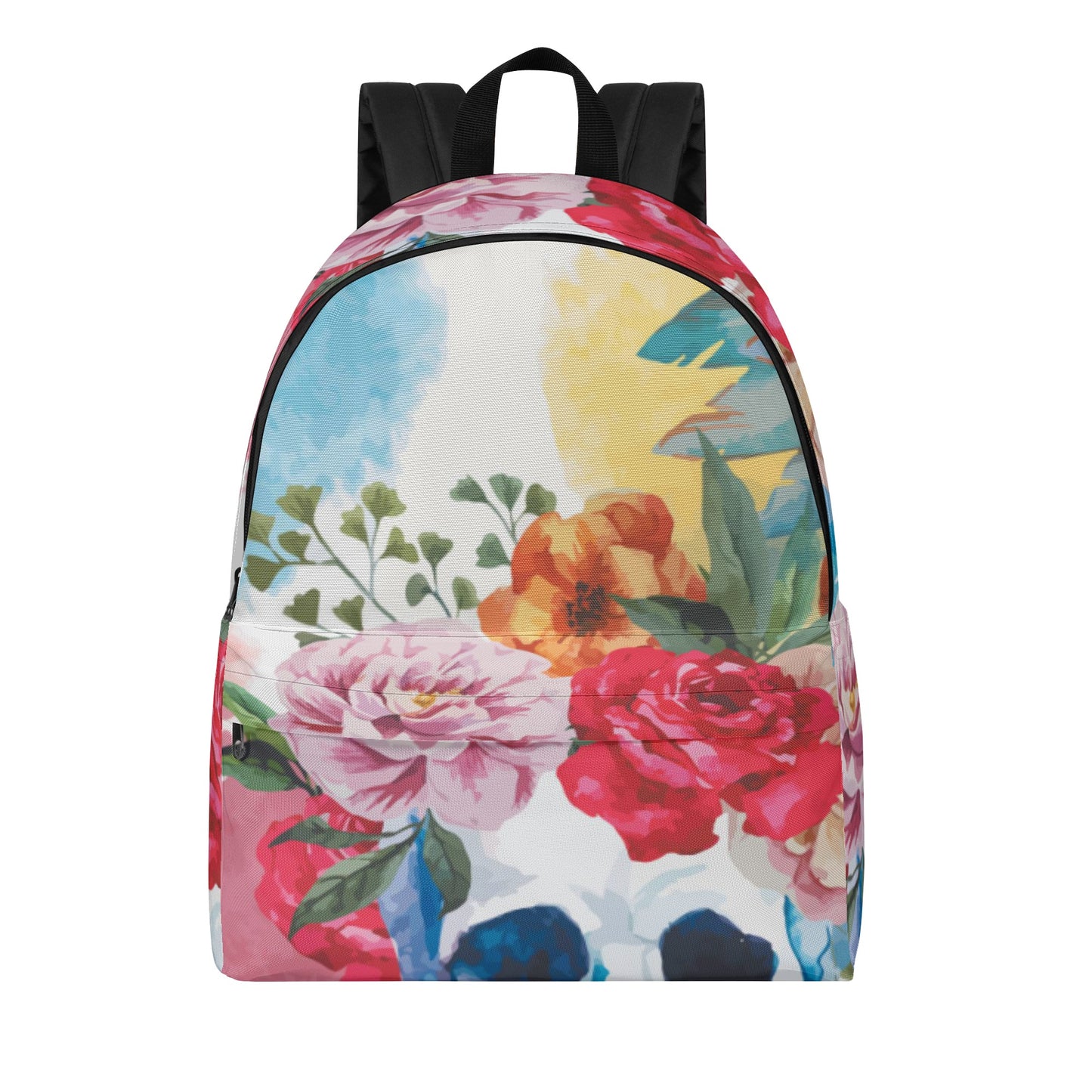 Floral sugar skull rose New Backpack