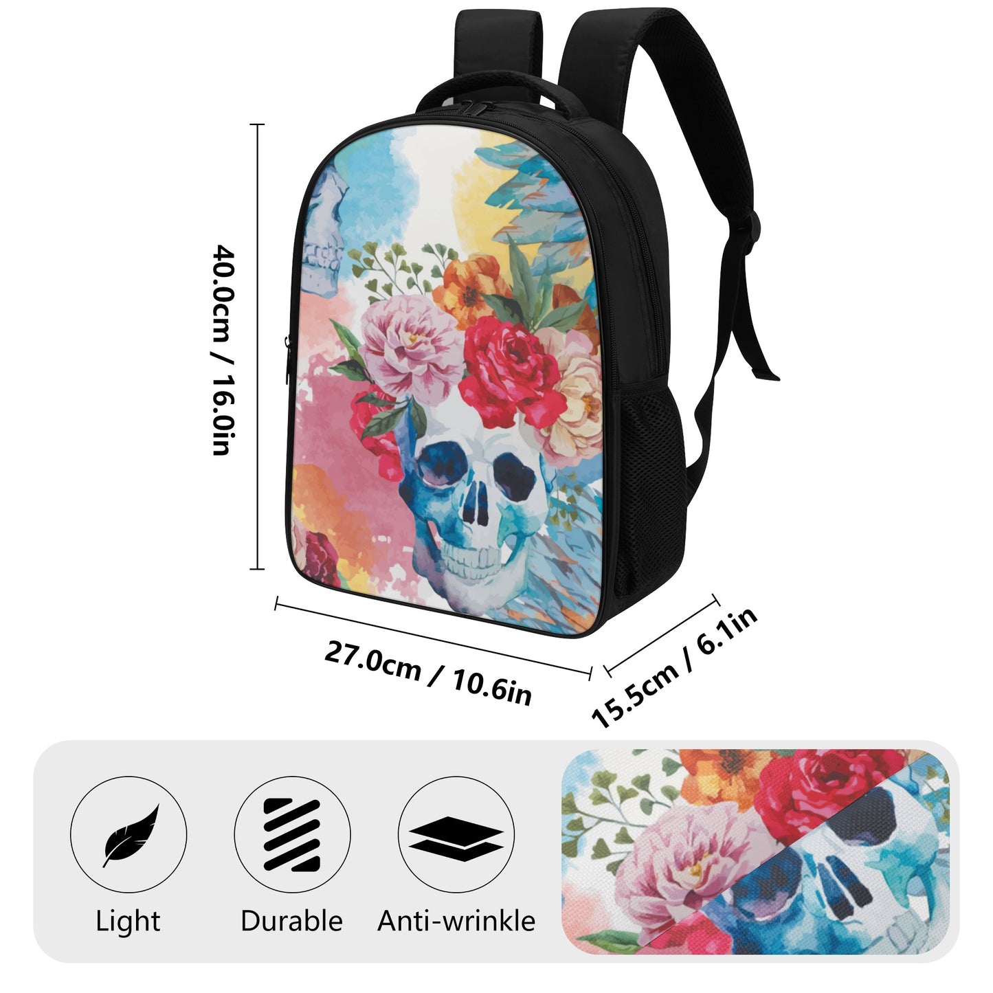 16 Inch Dual Compartment School Backpack