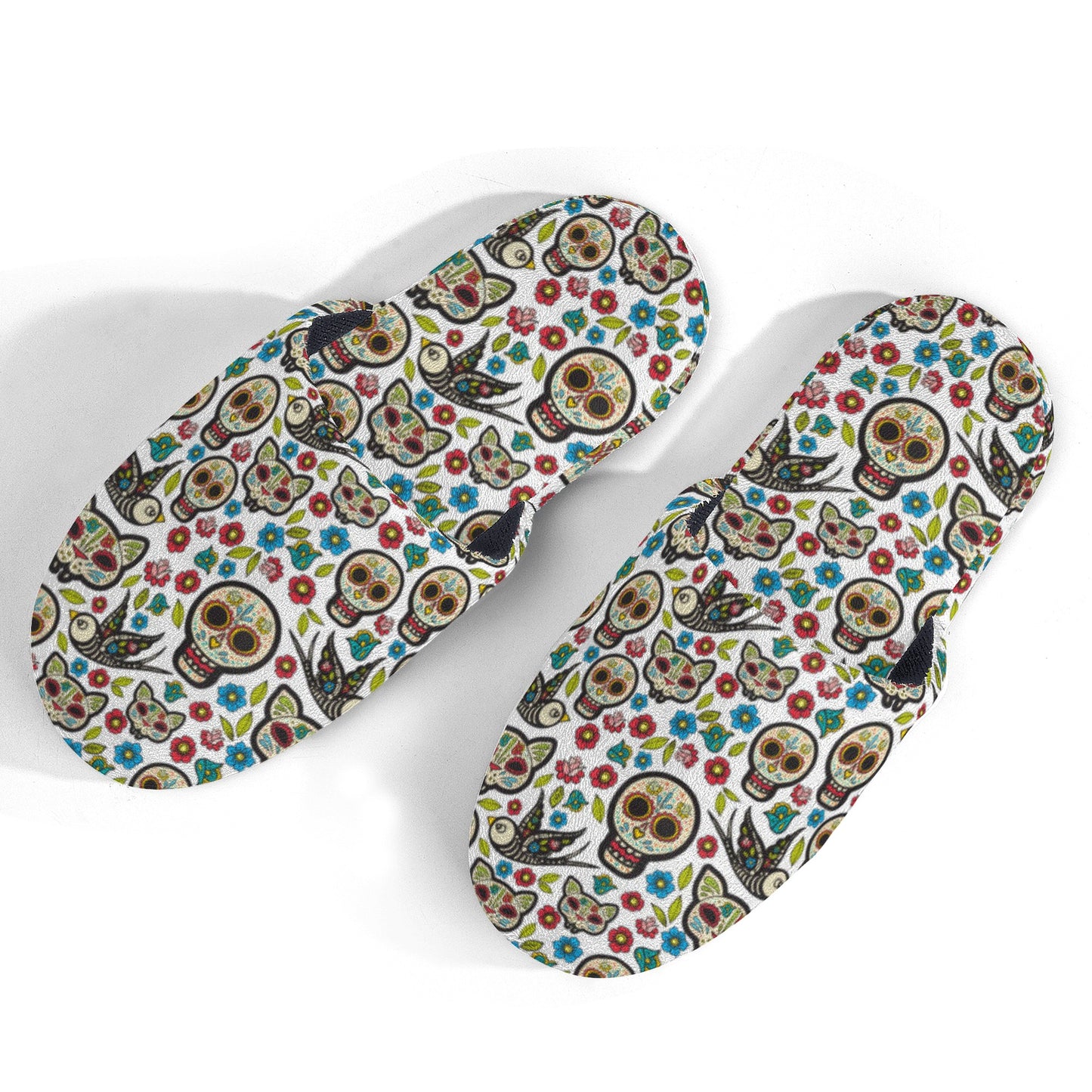 Dia de los muertos sugar skull Women's Slippers