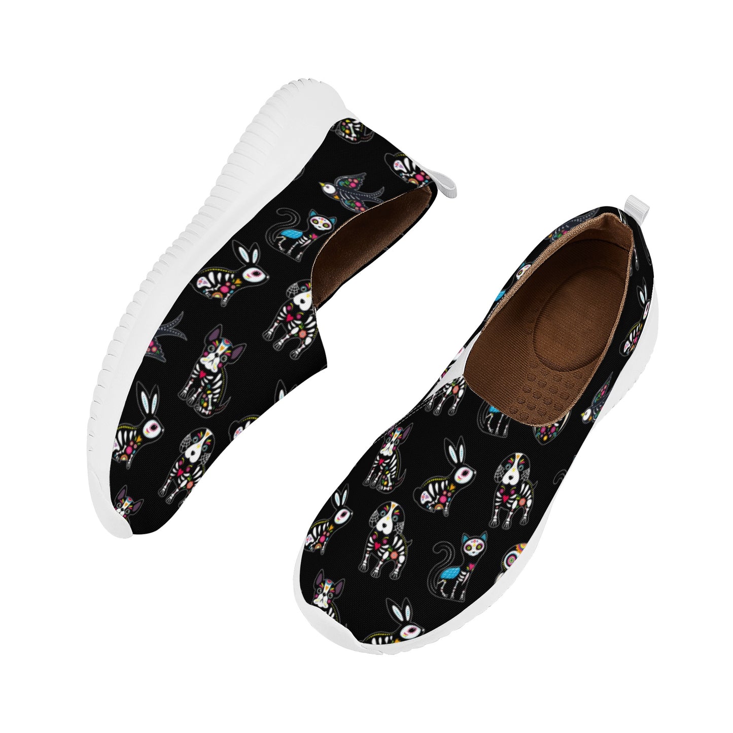Day of the dead sugar skull gothic Women's Casual Shoes