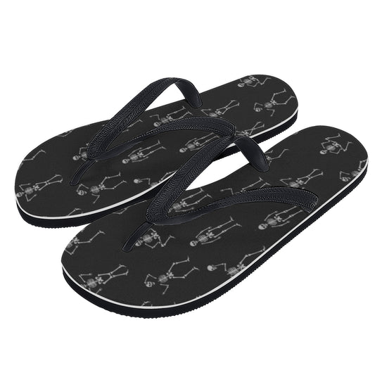 Sugar skull day of the dead Women's Flip Flops