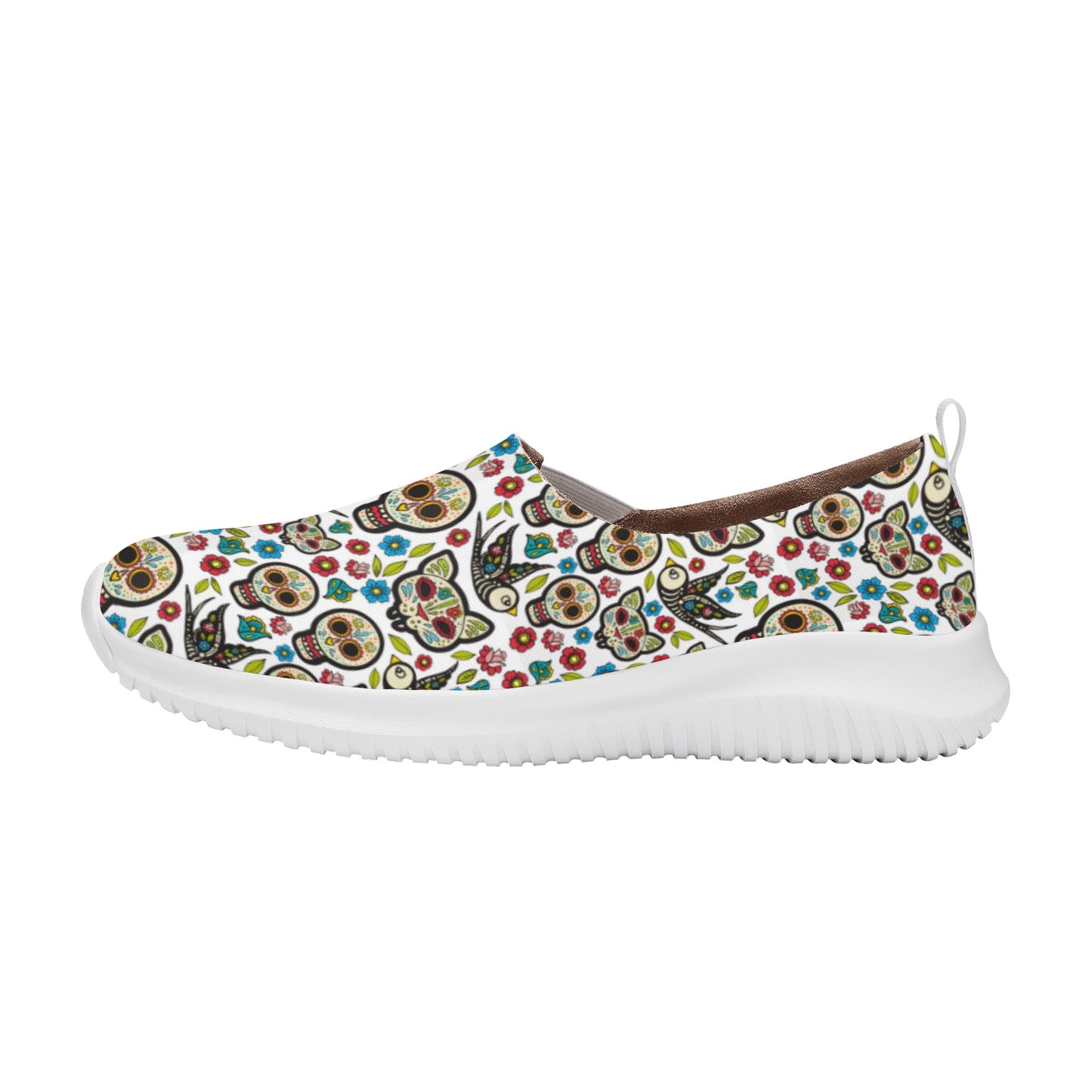 Day of the dead sugar skull gothic Women's Casual Shoes