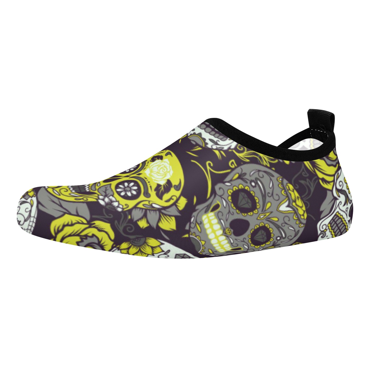 Day of the dead sugar skull gothic Women's Water Sports Skin Shoes