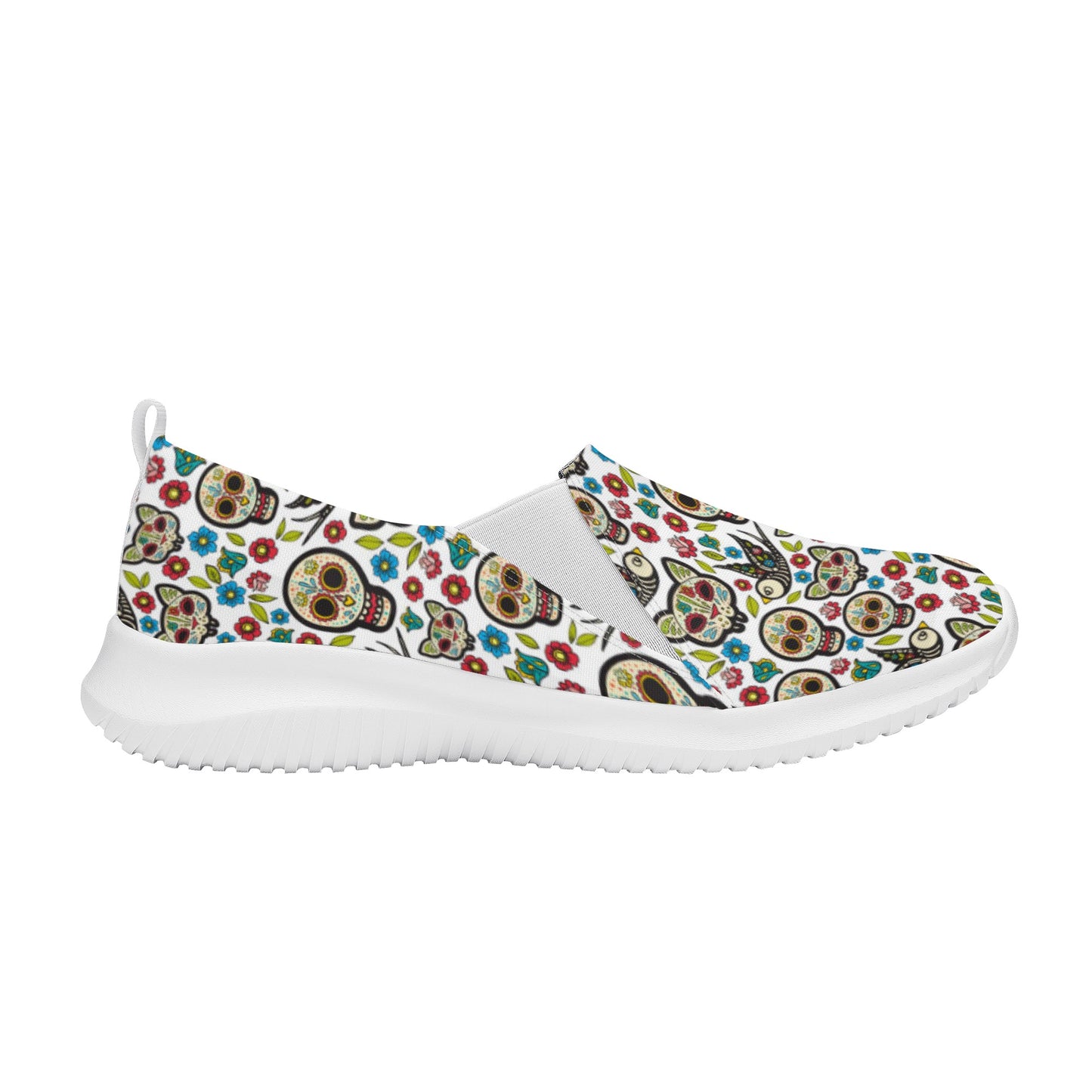 Day of the dead sugar skull gothic Women's Casual Shoes