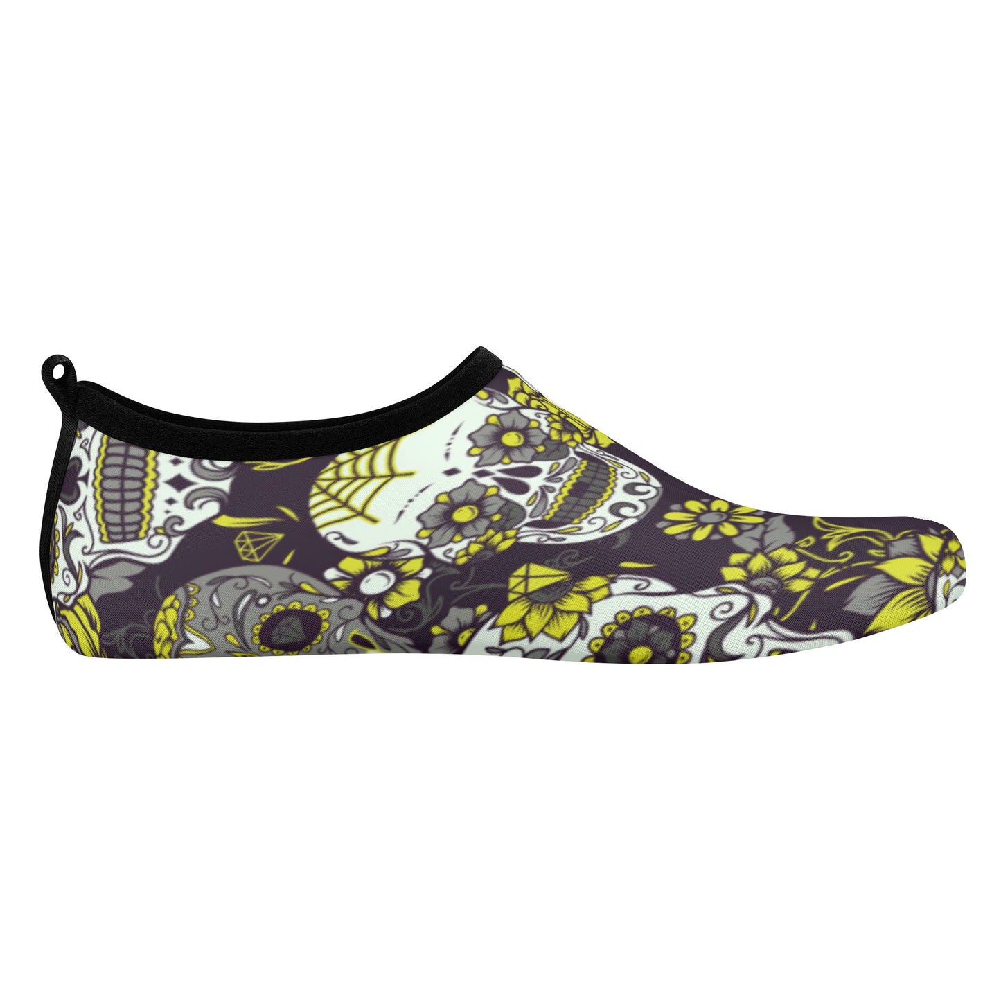 Day of the dead sugar skull gothic Women's Water Sports Skin Shoes