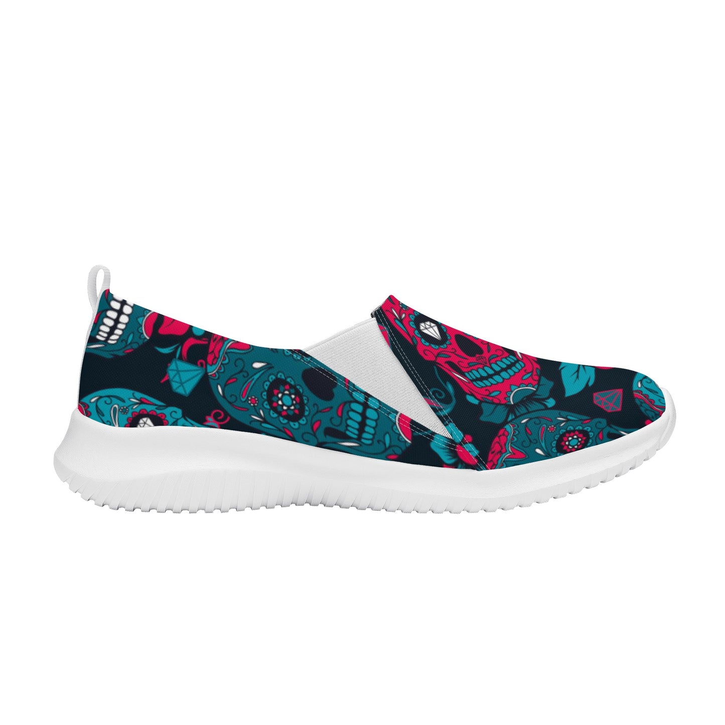 Day of the dead sugar skull gothic Women's Casual Shoes