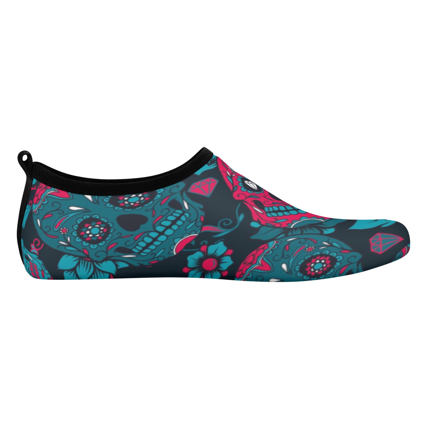 Day of the dead sugar skull gothic Women's Water Sports Skin Shoes