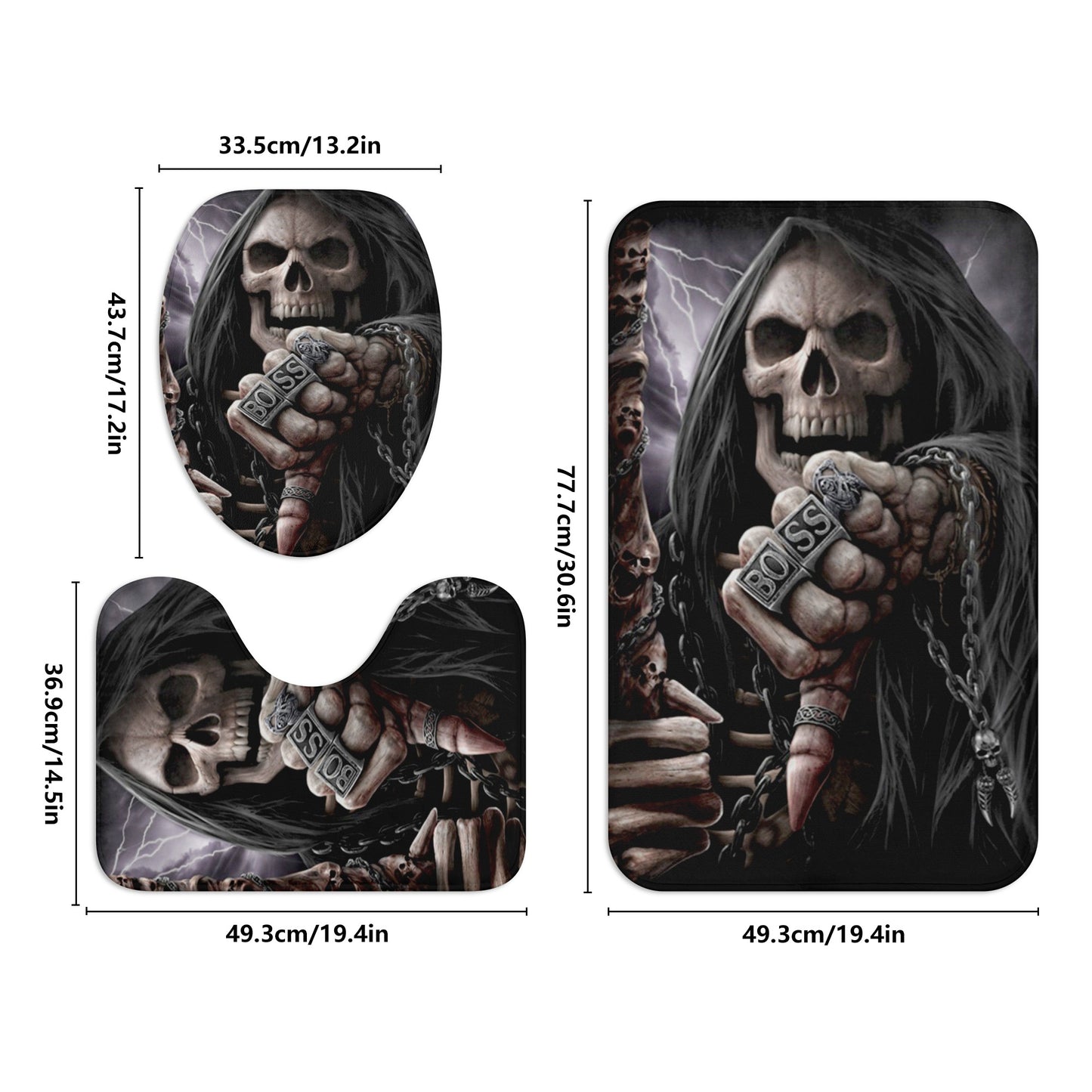 BOSS grim reaper Bath Room Toilet Set