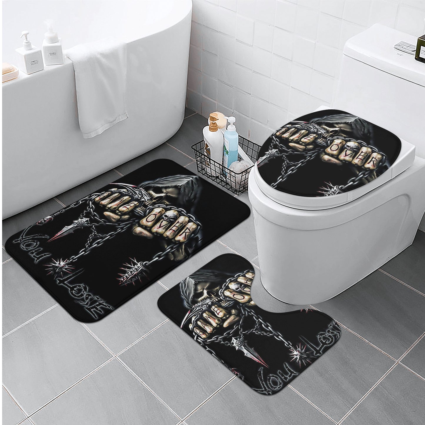 You lose grim reaper Bath Room Toilet Set