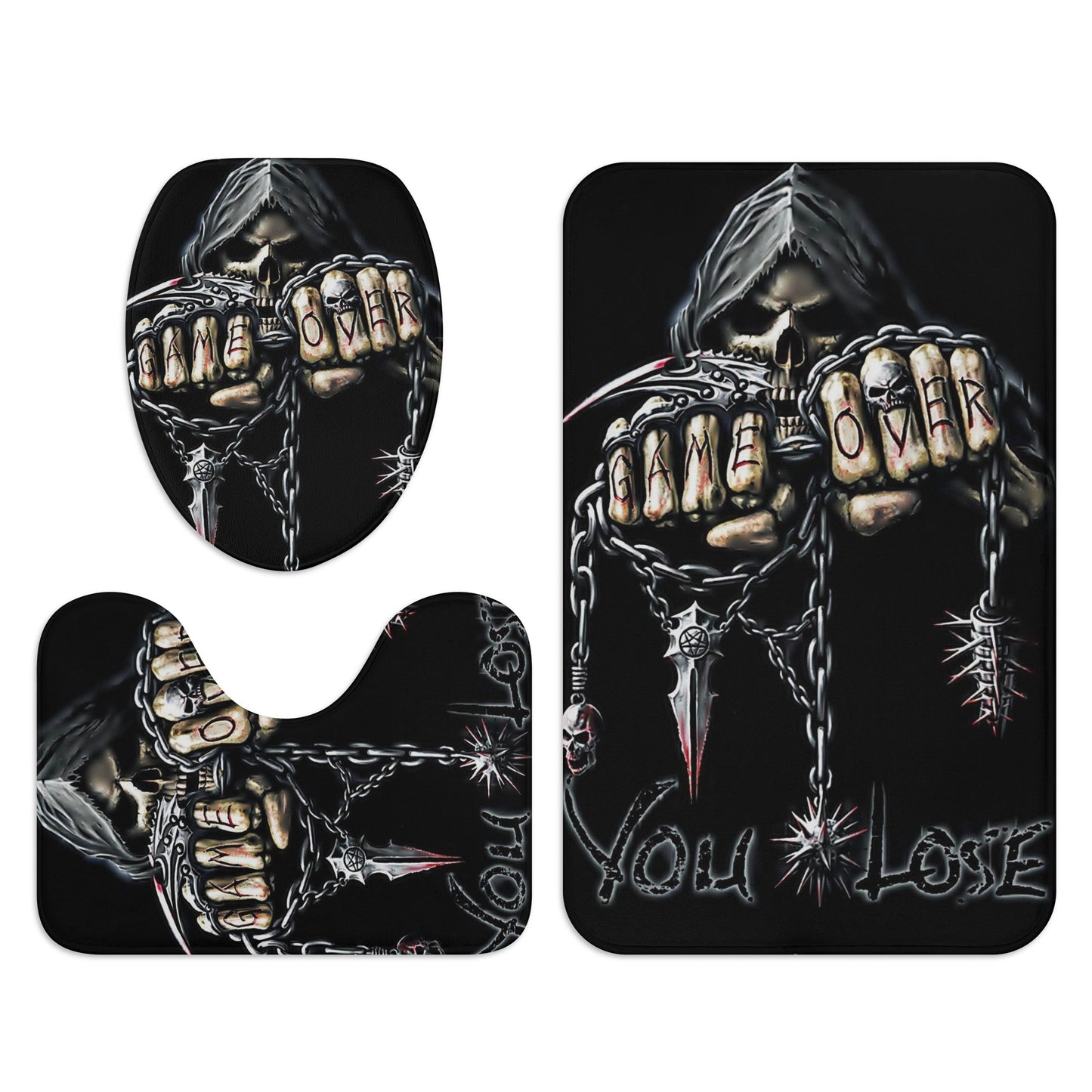 You lose grim reaper Bath Room Toilet Set