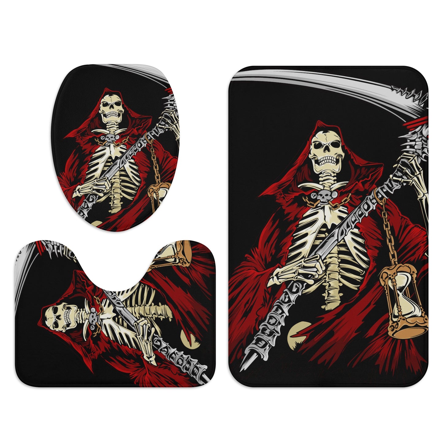 Grim reaper death Bath Room Toilet Set