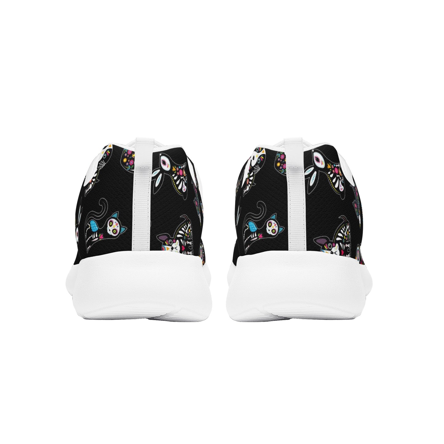 Sugar skull animalWomen's Mesh Athletic Sneakers