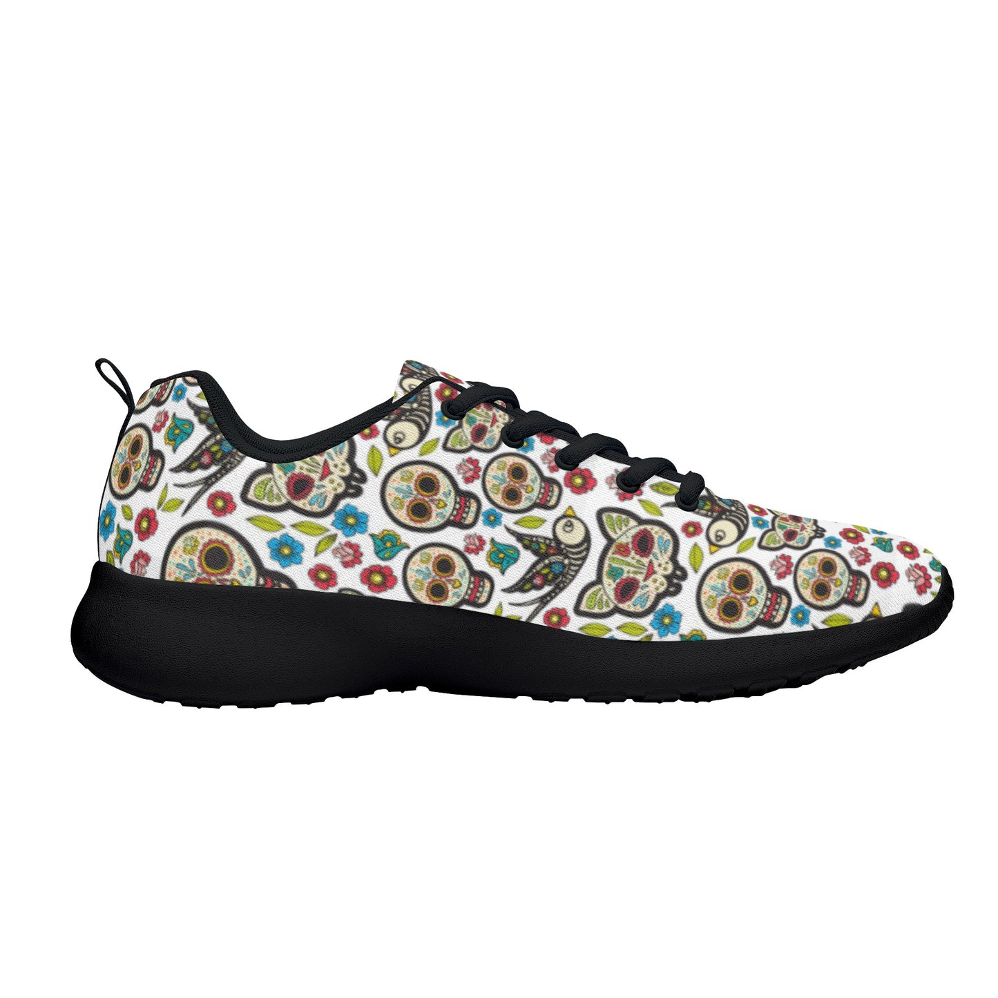 Dia de los muertos skull Women's Mesh Athletic Sneakers