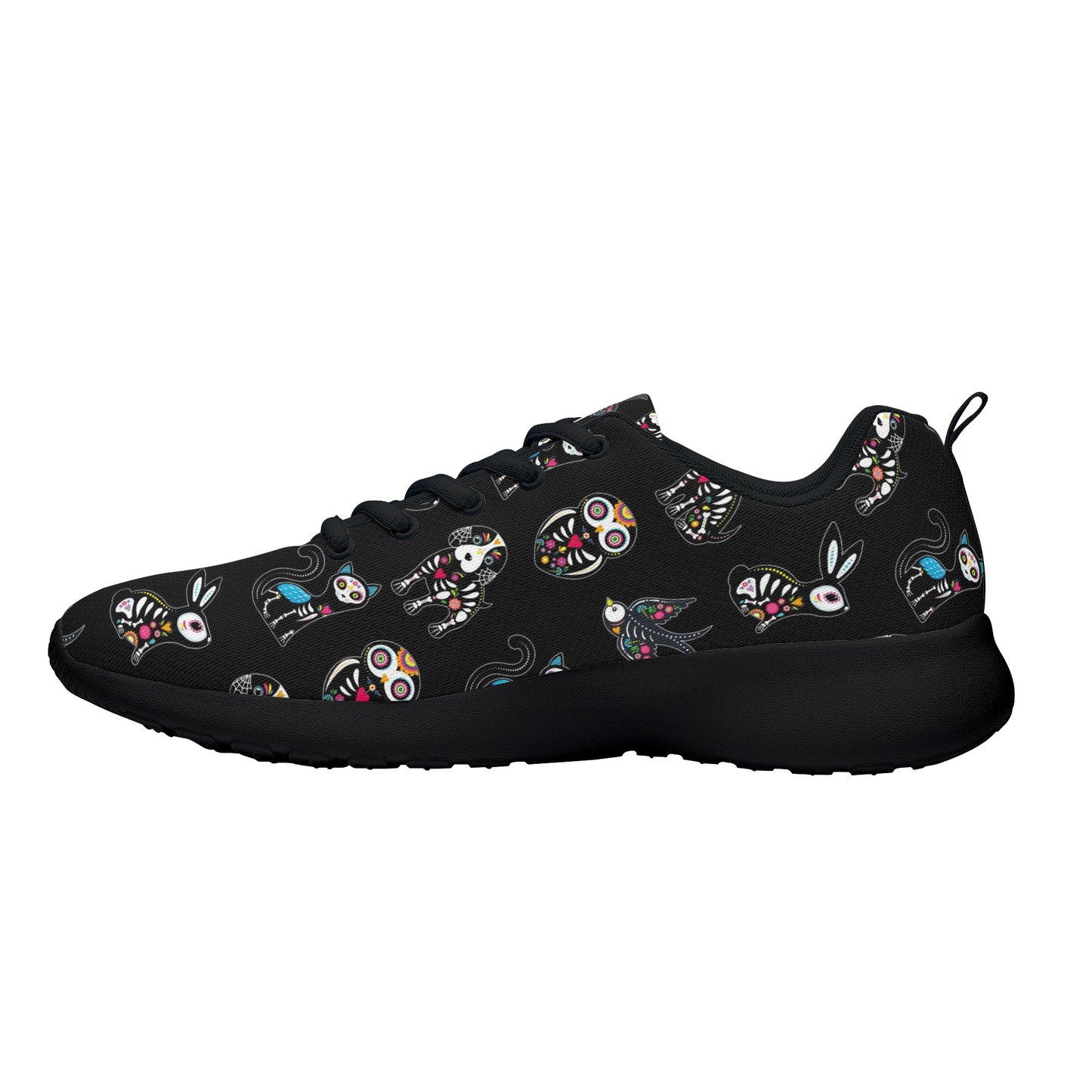 Sugar skull animalWomen's Mesh Athletic Sneakers