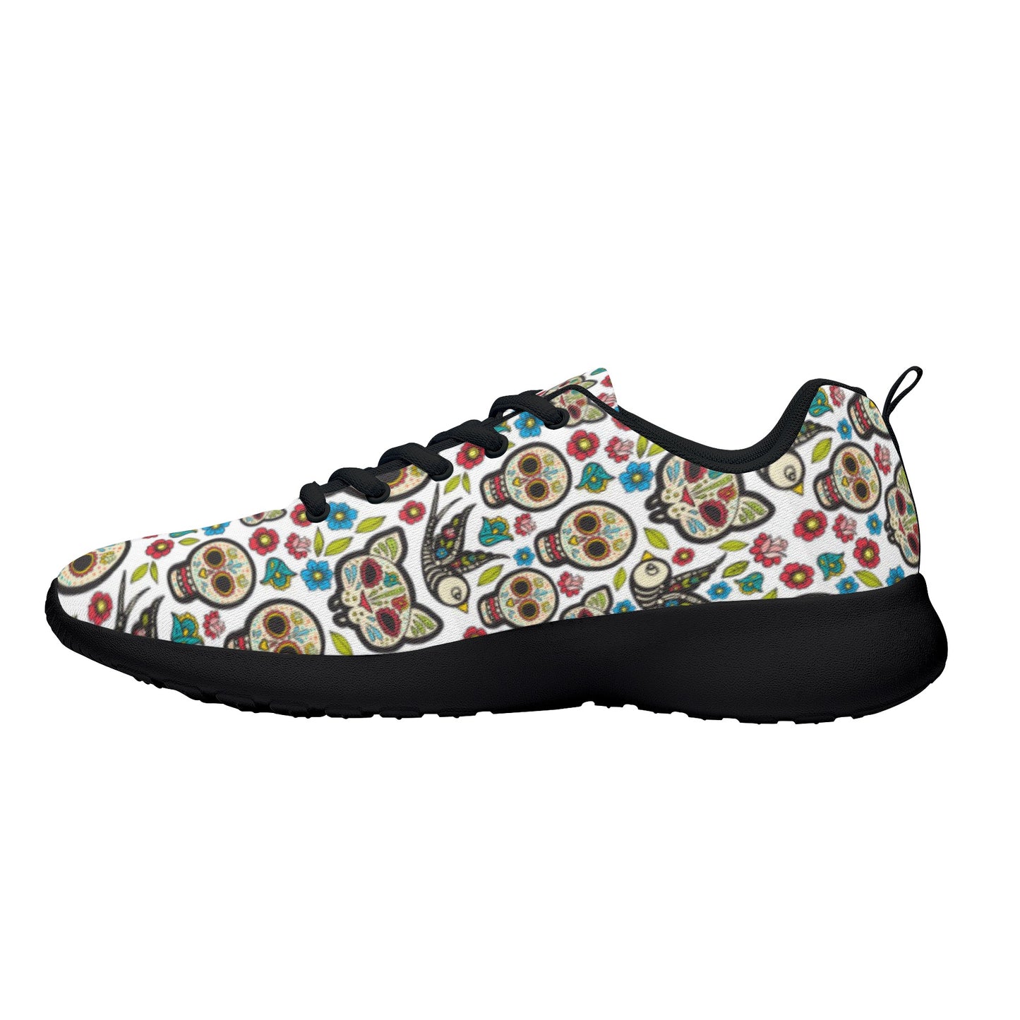 Dia de los muertos skull Women's Mesh Athletic Sneakers