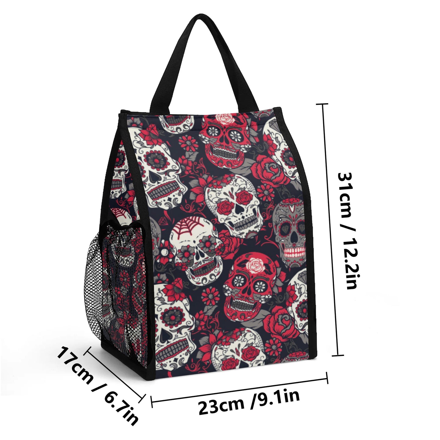 Sugar skull Folding Pocket Type Lunch Bag