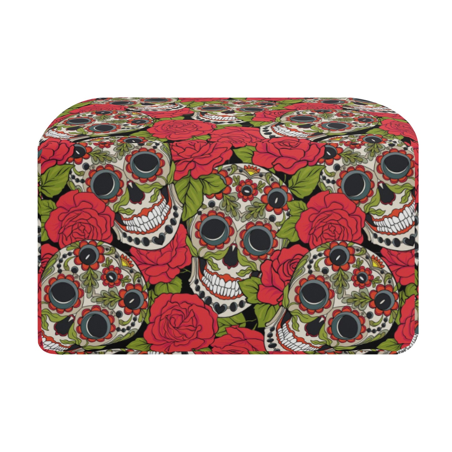 Floral Mexican skull Portable Tote Lunch Bag