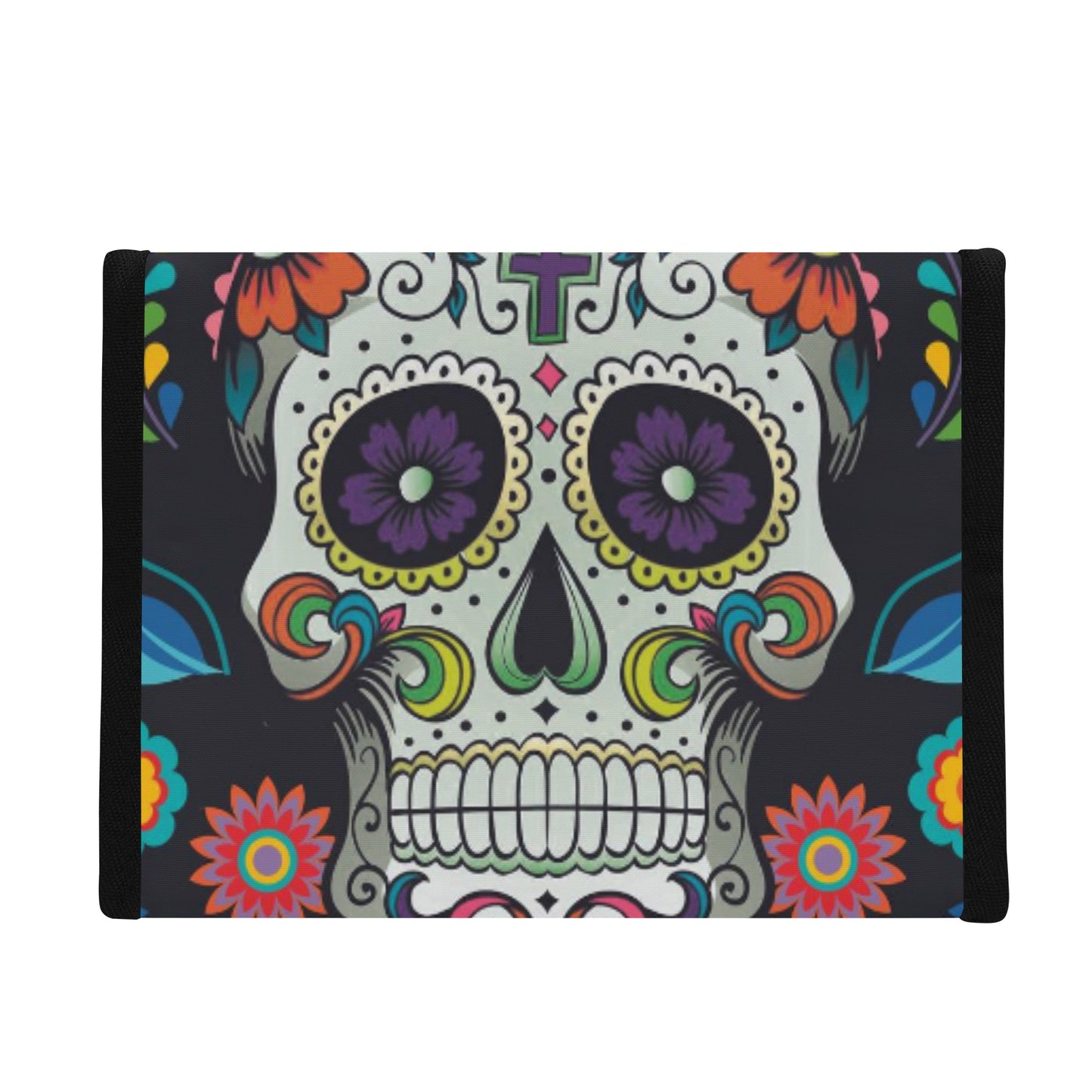 Mexican skull gothic Halloween Folding Pocket Type Lunch Bag