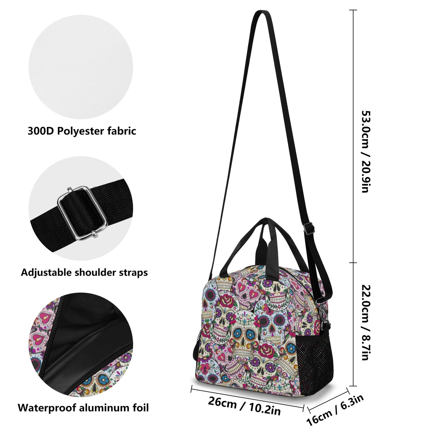 Sugar skull Halloween Lunch Bag