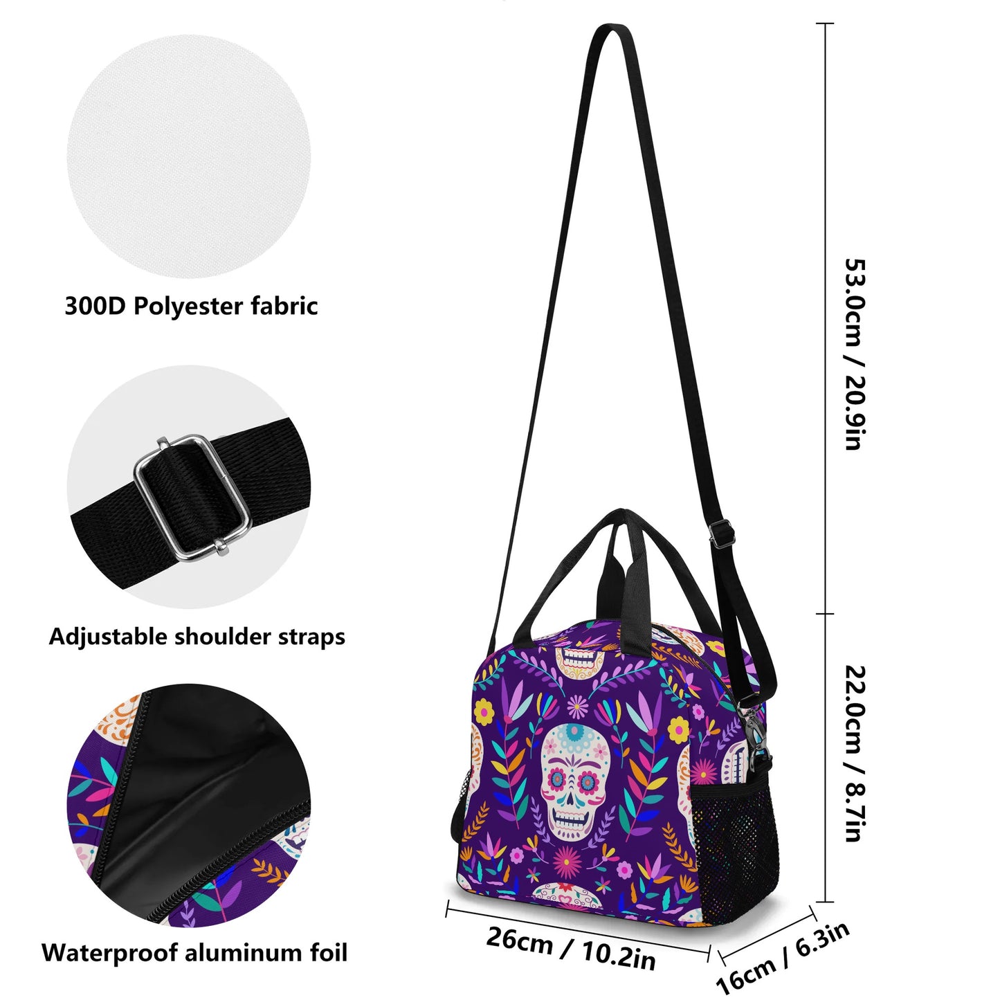 Sugar skull Lunch Bag