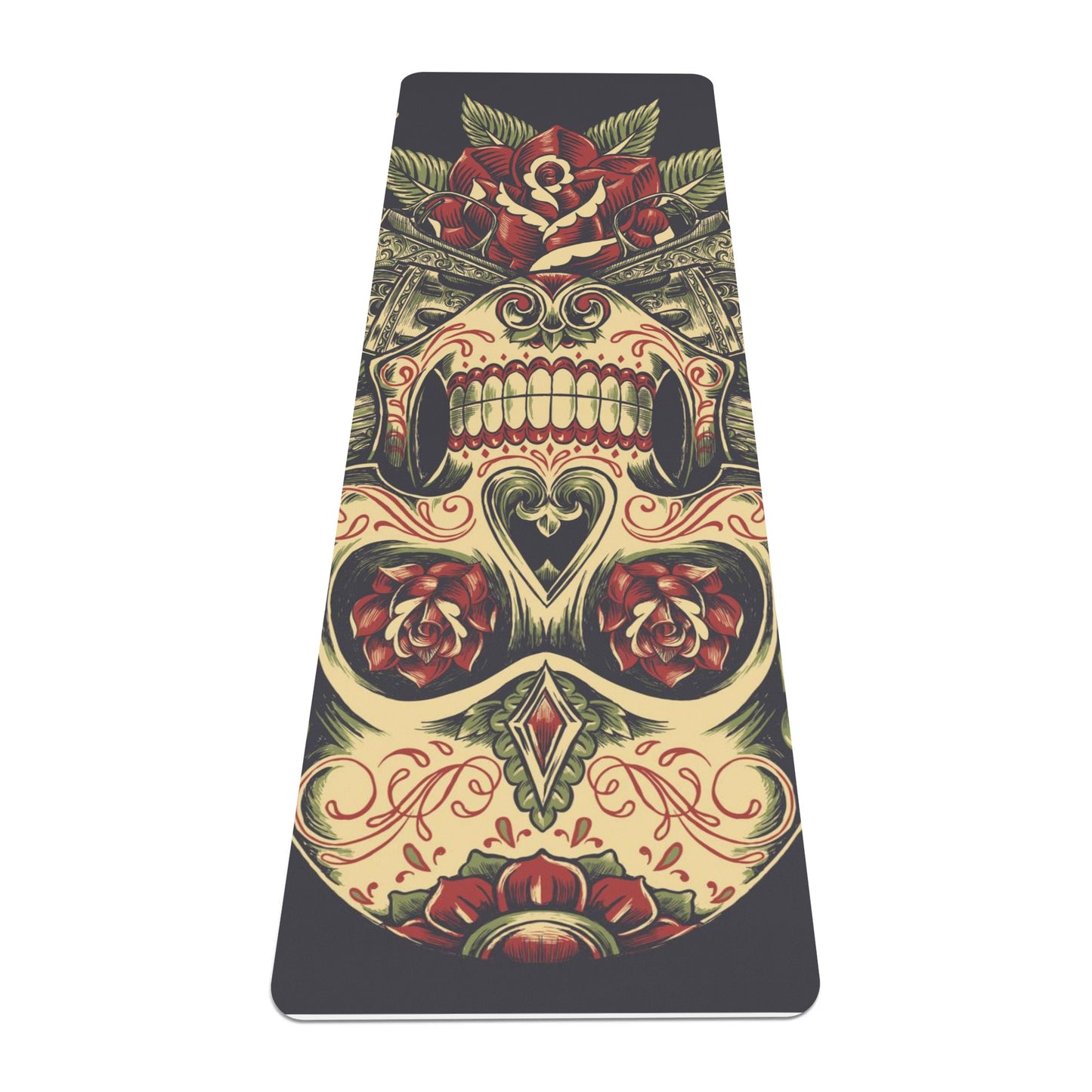 Dia de los muertos Calaversa Rubber Yoga Mat