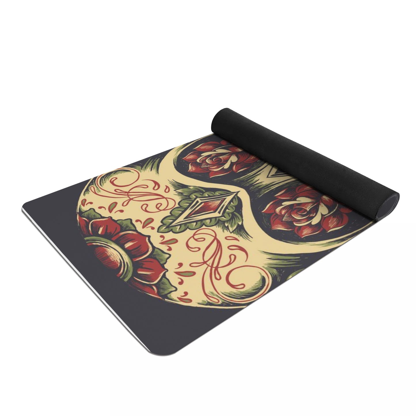 Dia de los muertos Calaversa Rubber Yoga Mat