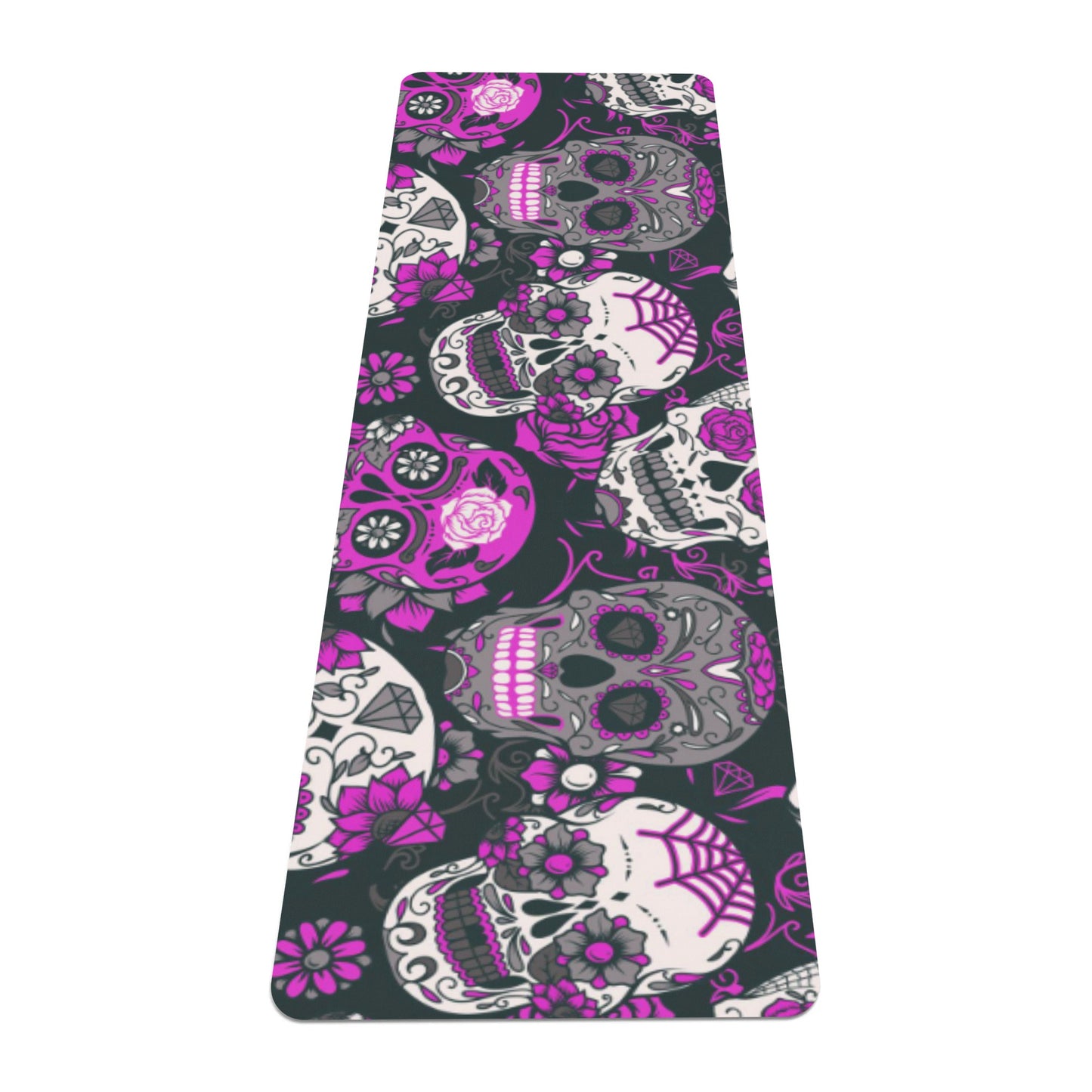 Dia de los muertos Halloween skull Rubber Yoga Mat