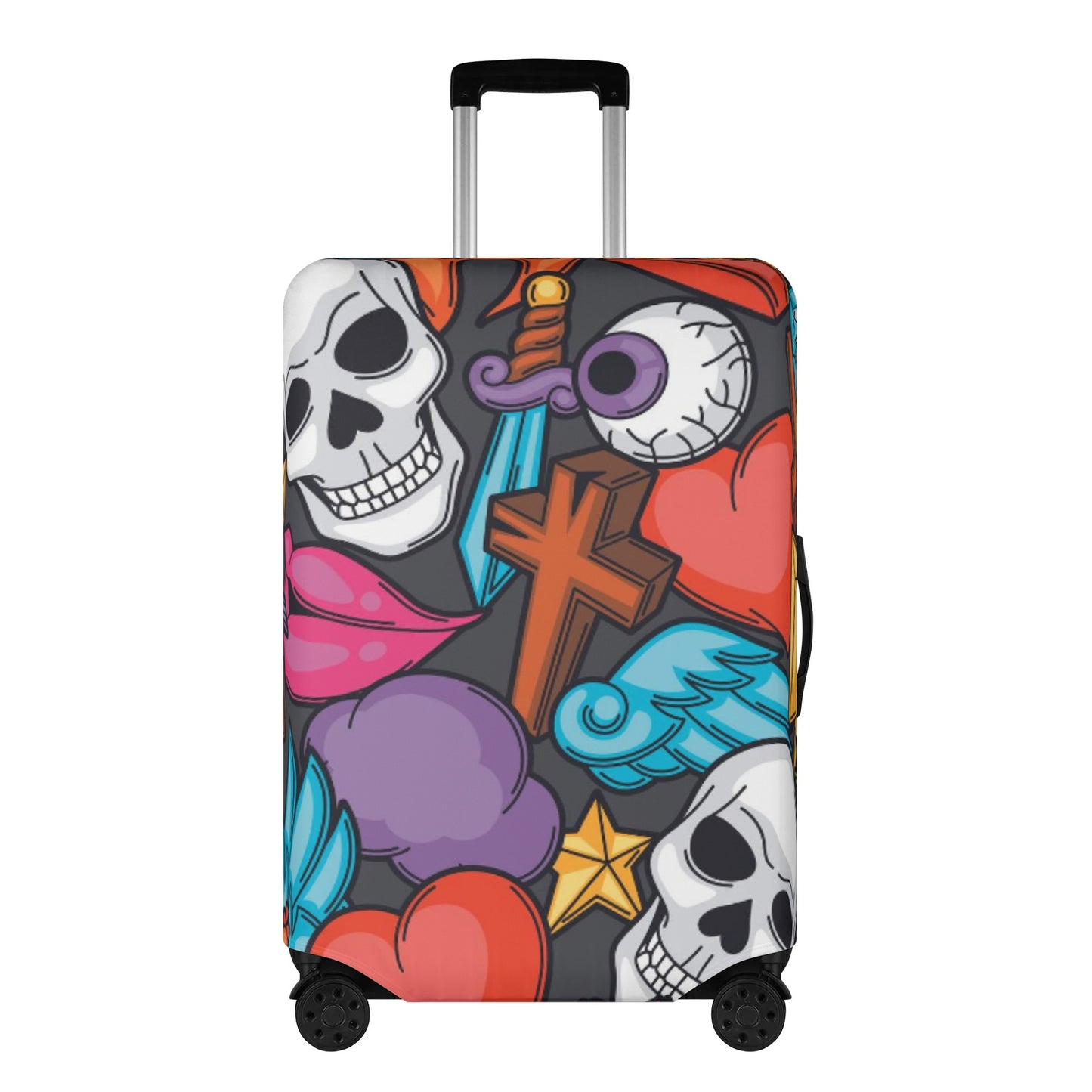 Horror skull Halloween Polyester Luggage Cover