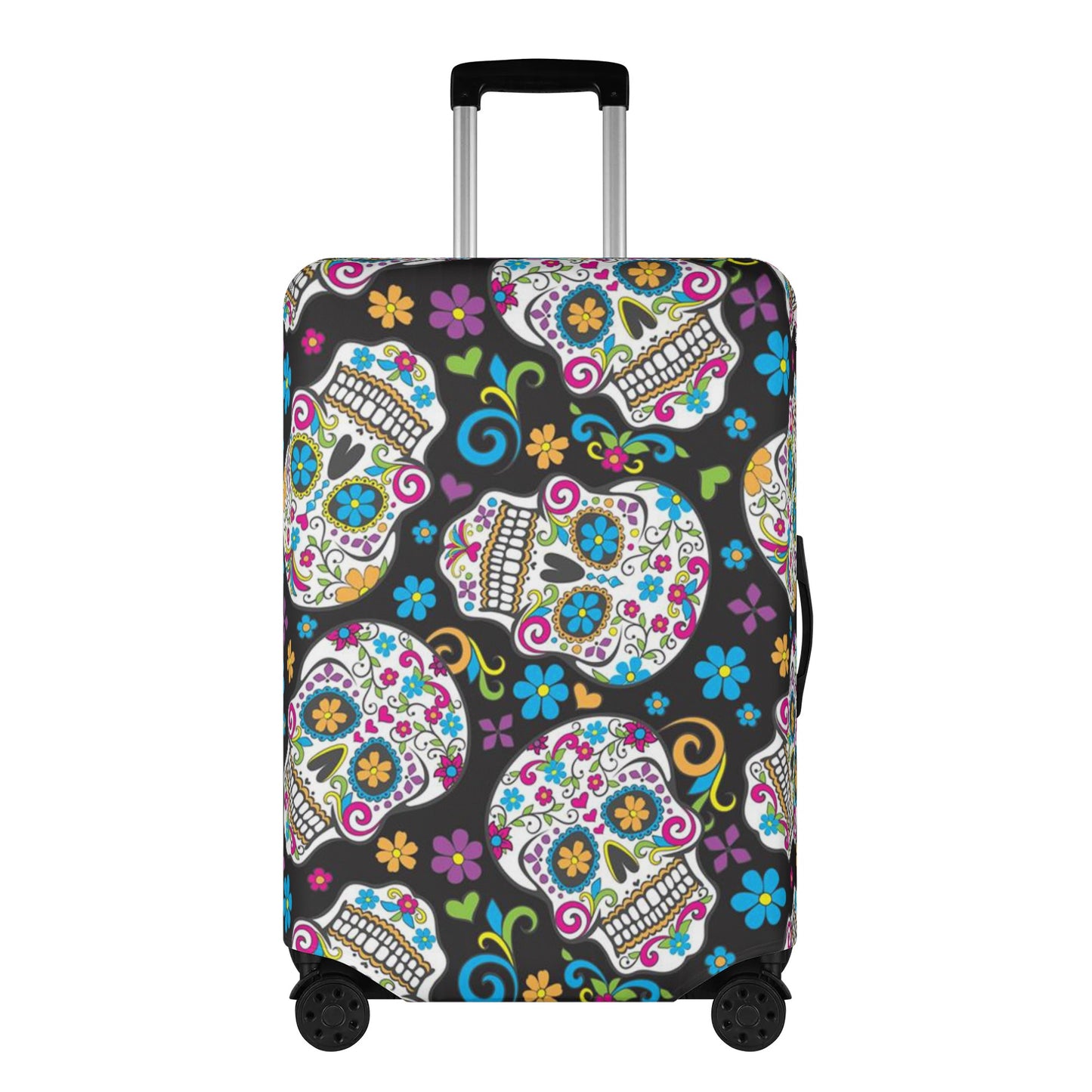 Dia de los muertos skull Polyester Luggage Cover
