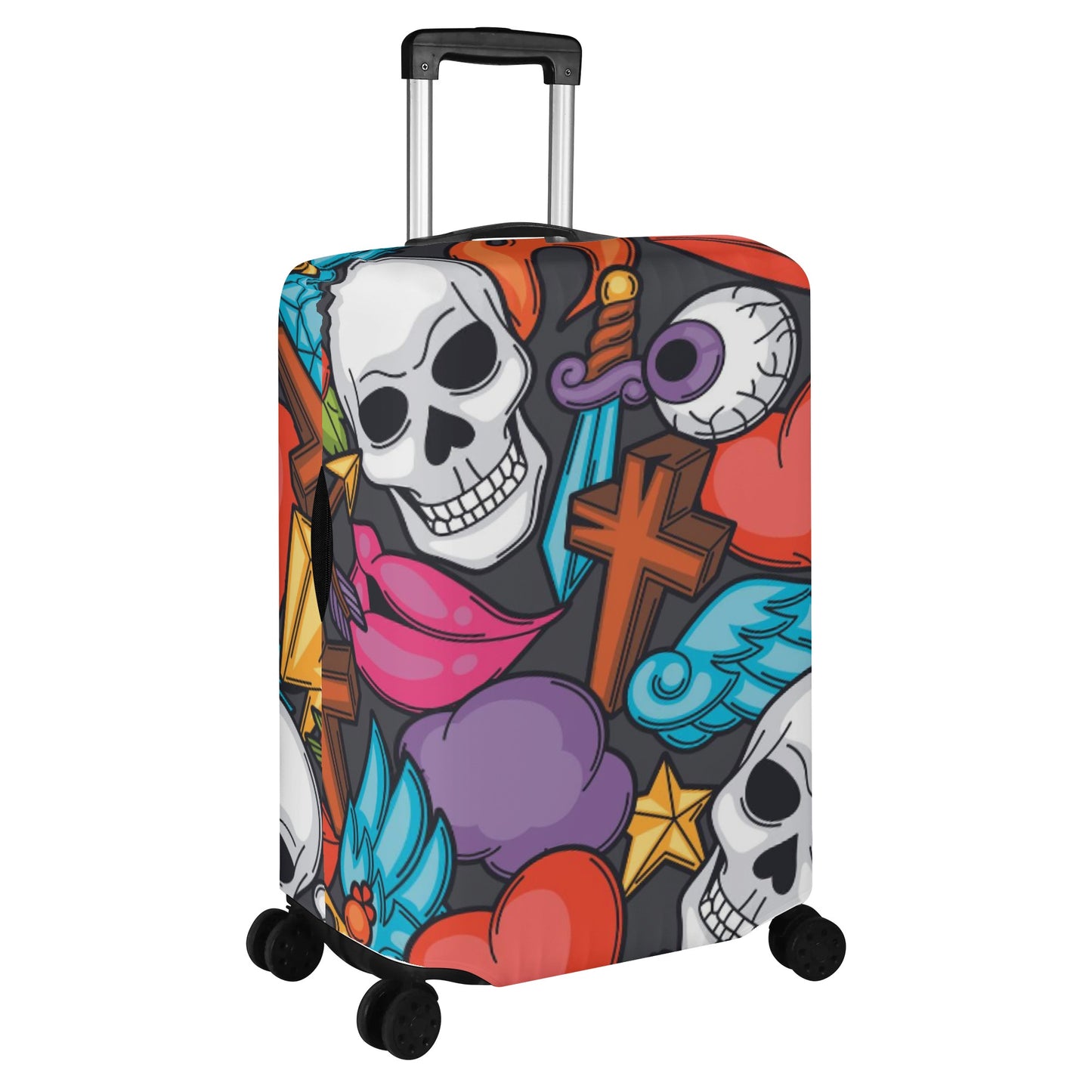 Horror skull Halloween Polyester Luggage Cover