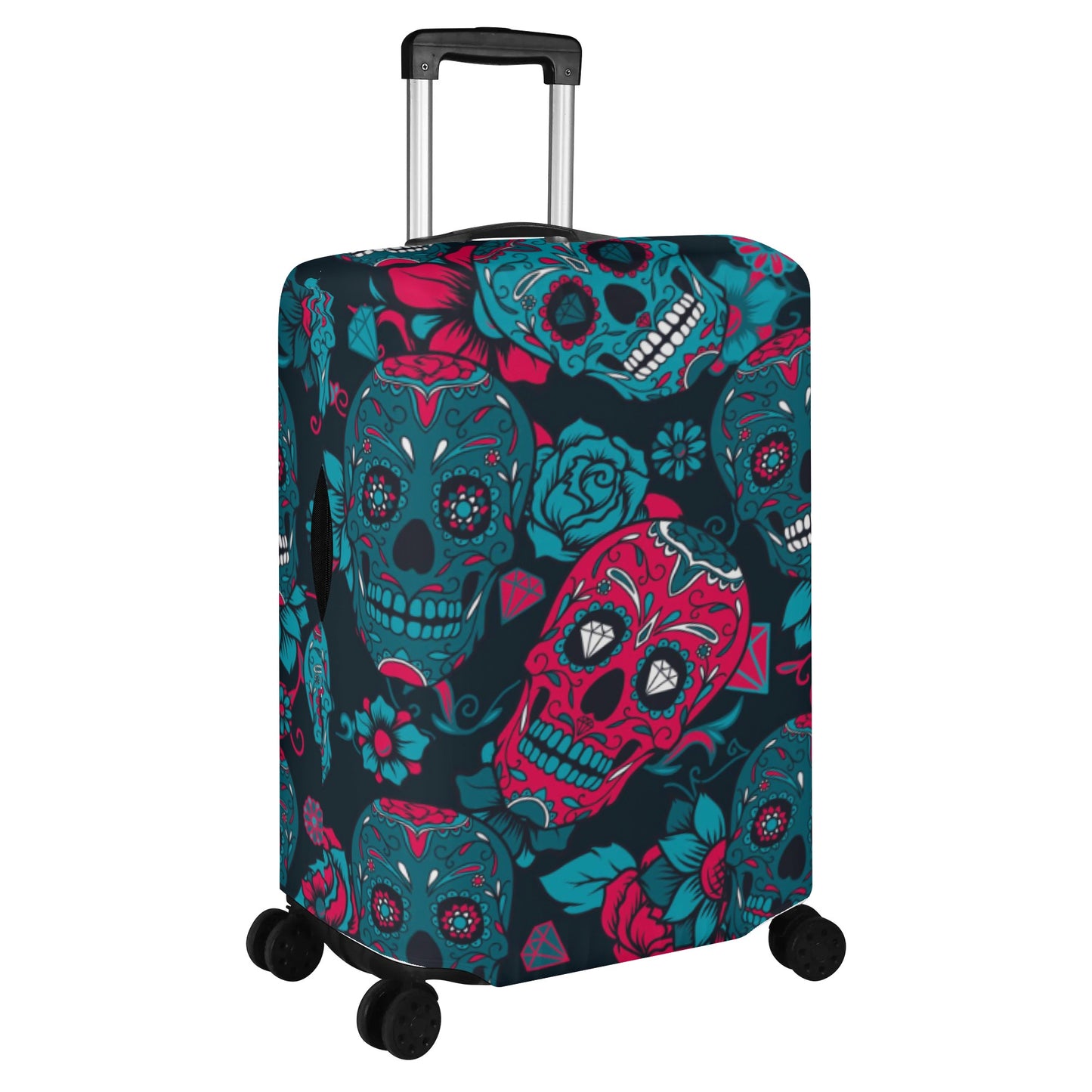 Mexican calaveras skull Polyester Luggage Cover