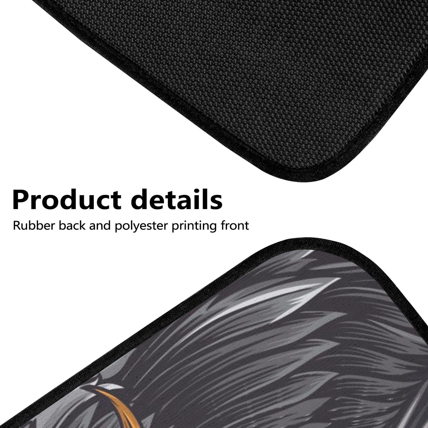 Skull wings angel Back and Front Car Floor Mats