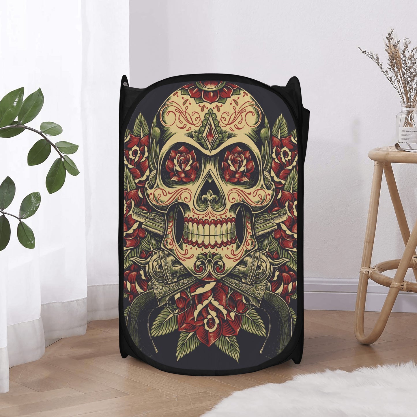 Dia de los muertos calaveras skull Laundry Hamper