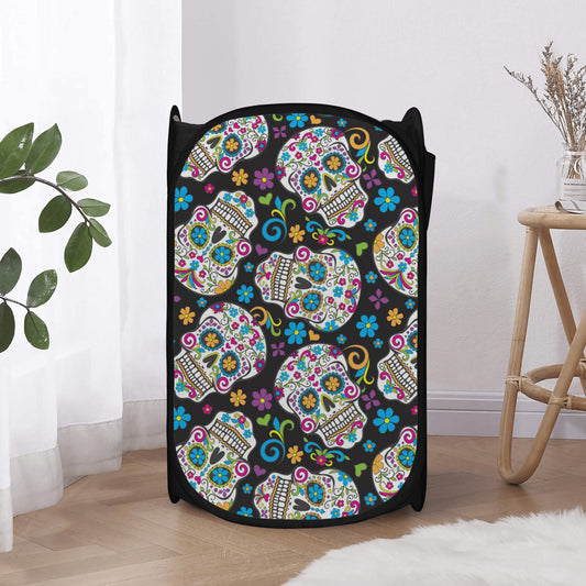 Dia de los muertos calaveras skull Laundry Hamper