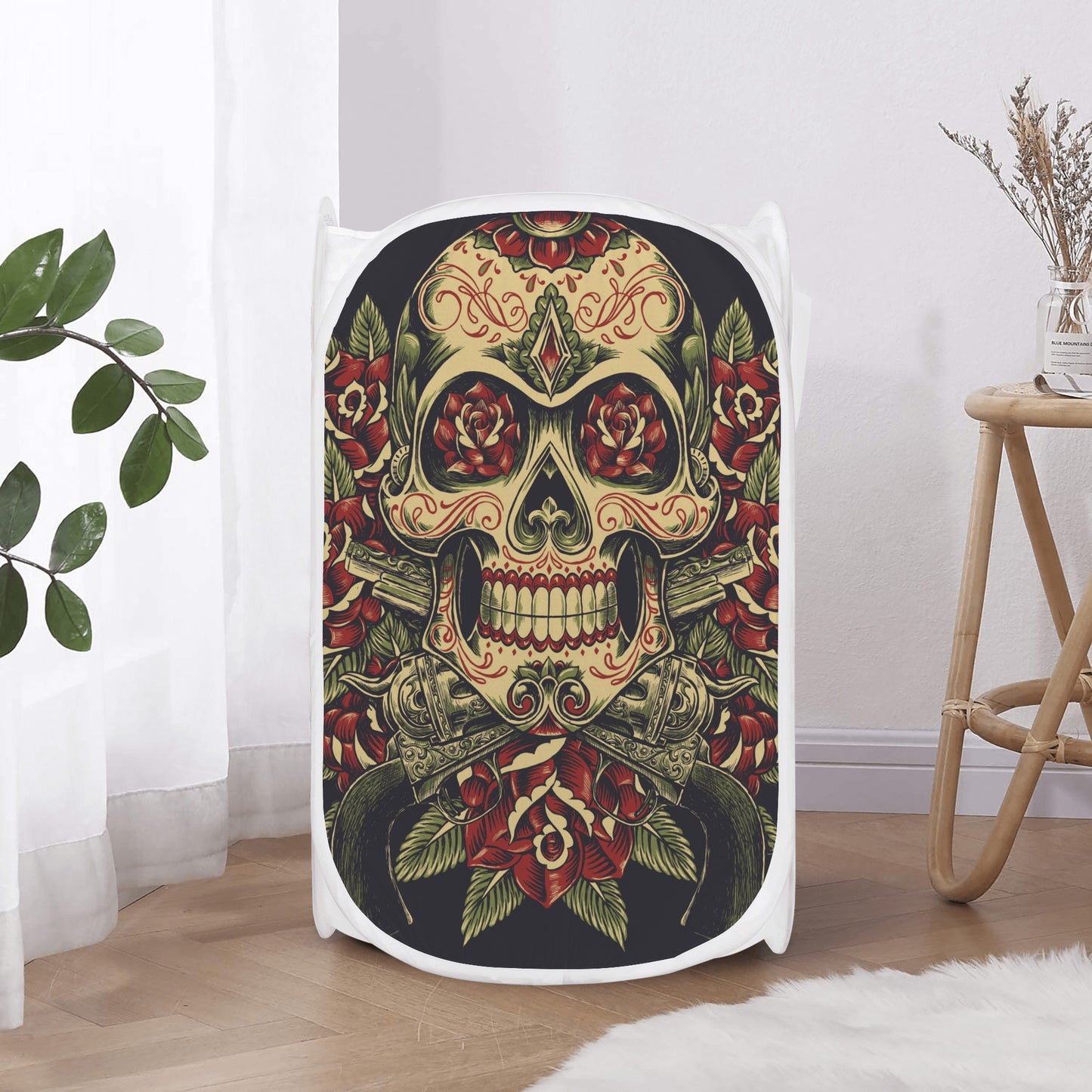 Dia de los muertos calaveras skull Laundry Hamper