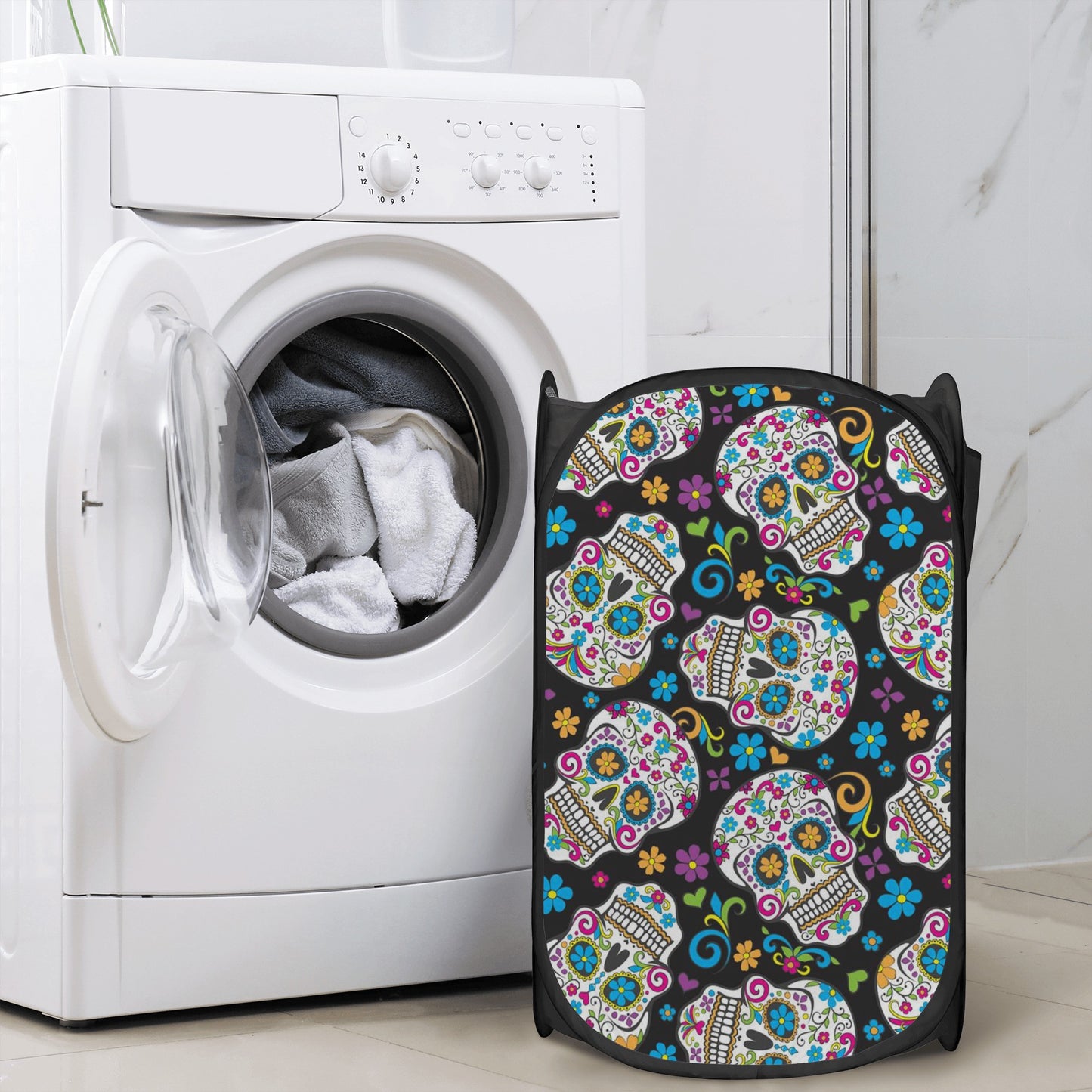 Dia de los muertos calaveras skull Laundry Hamper