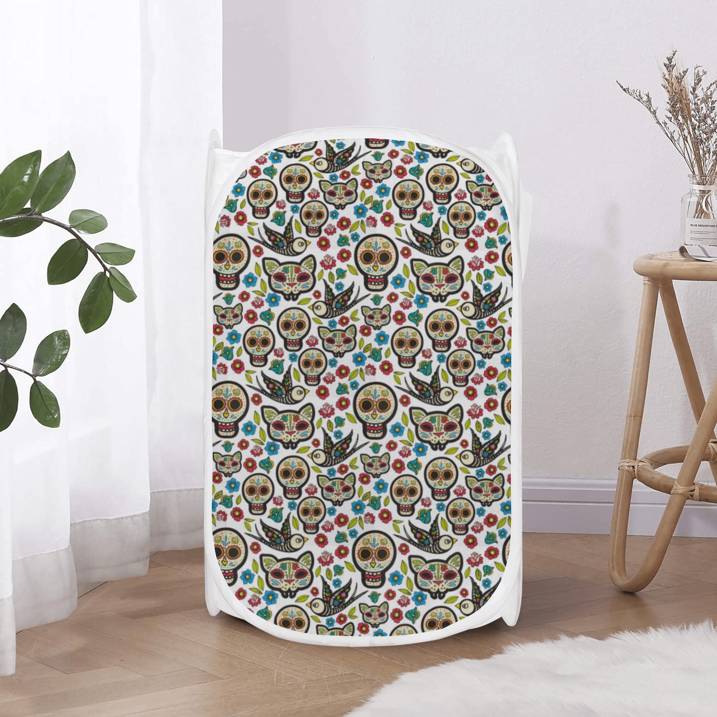 Dia de los muertos Halloween Laundry Hamper
