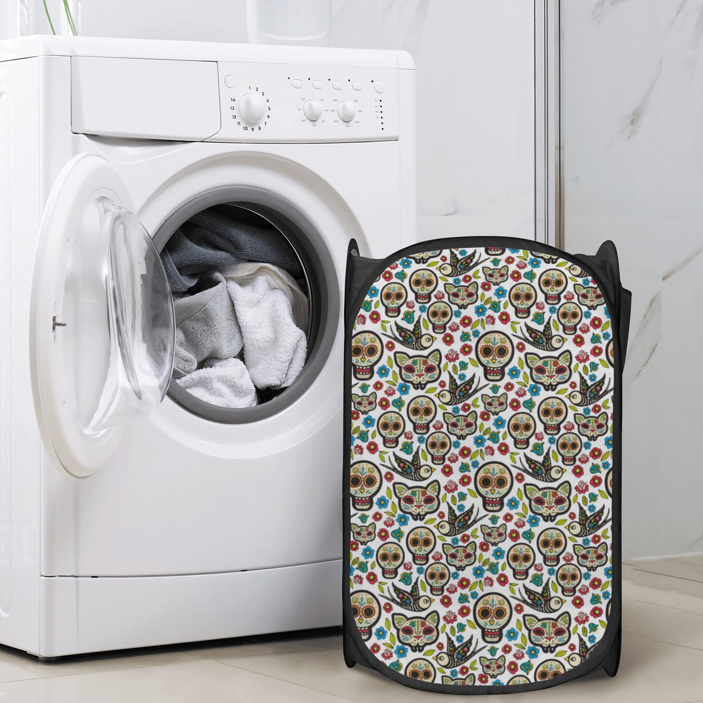 Dia de los muertos Halloween Laundry Hamper