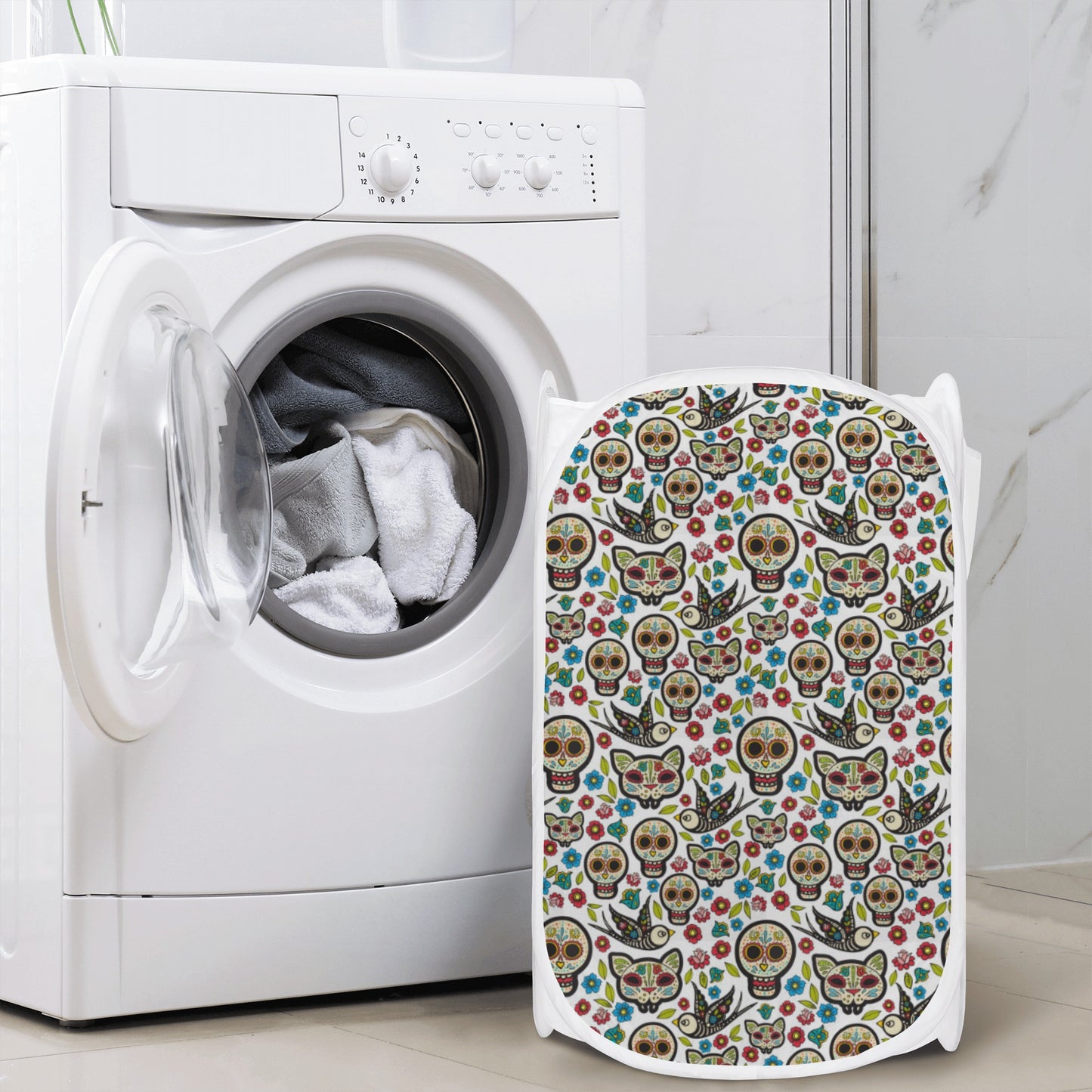 Dia de los muertos Halloween Laundry Hamper