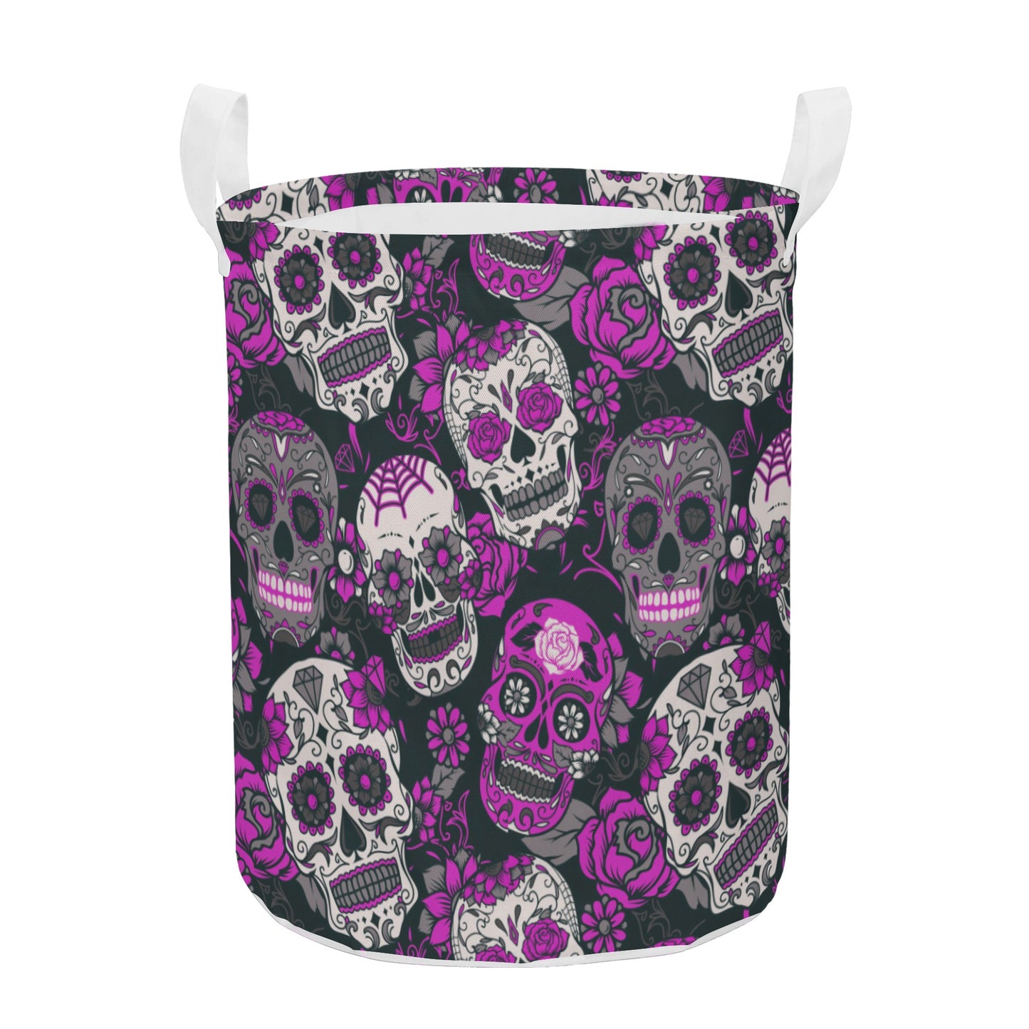 Dia de los muertos Round Laundry Basket