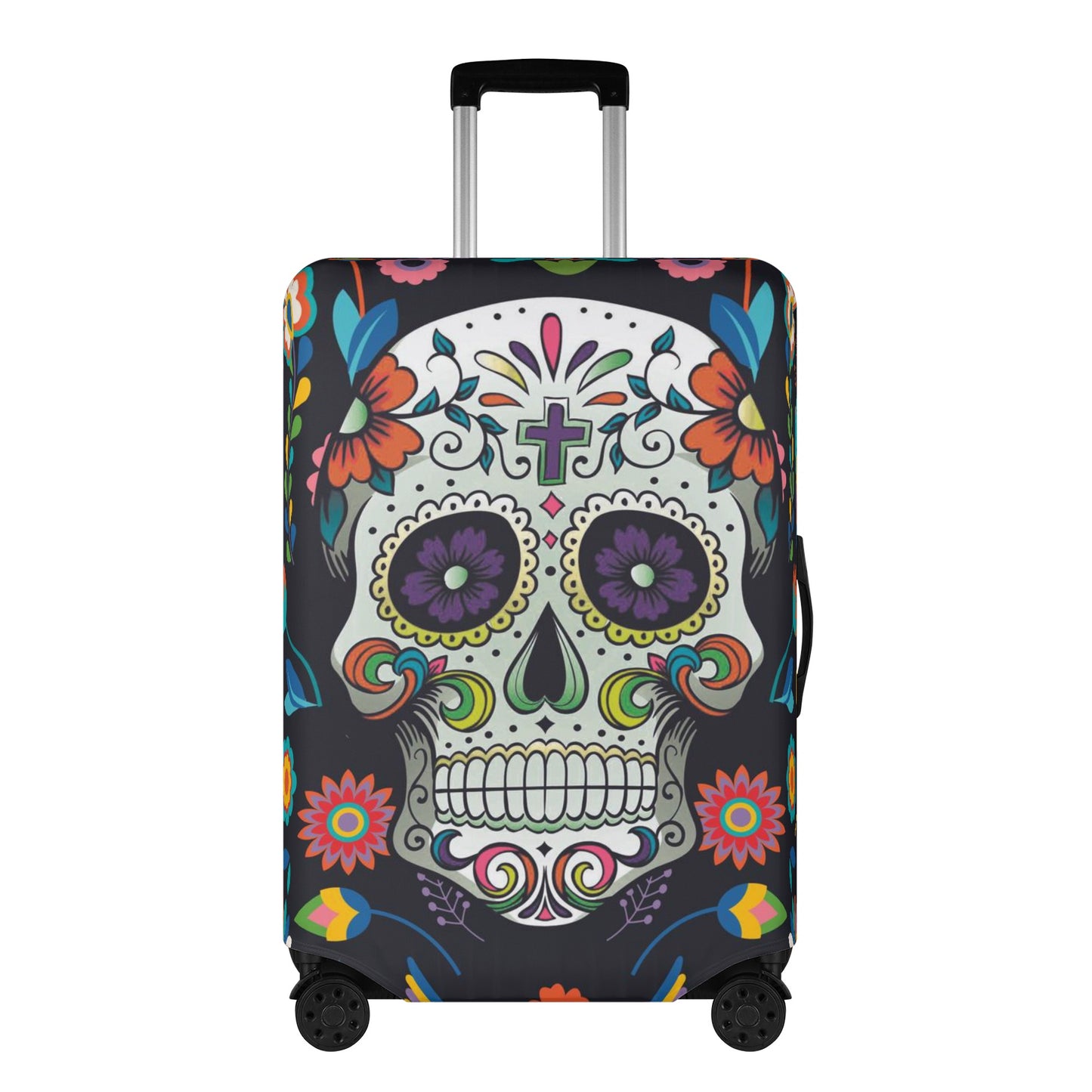 Sugar skull Polyester Luggage Cover