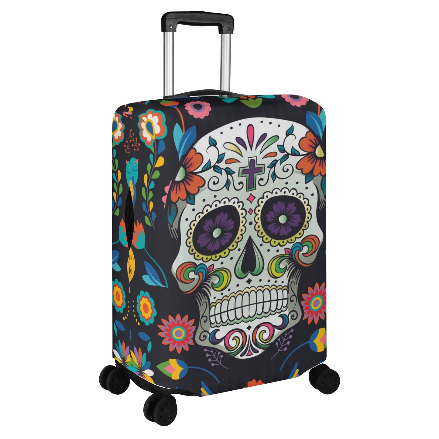 Sugar skull Polyester Luggage Cover